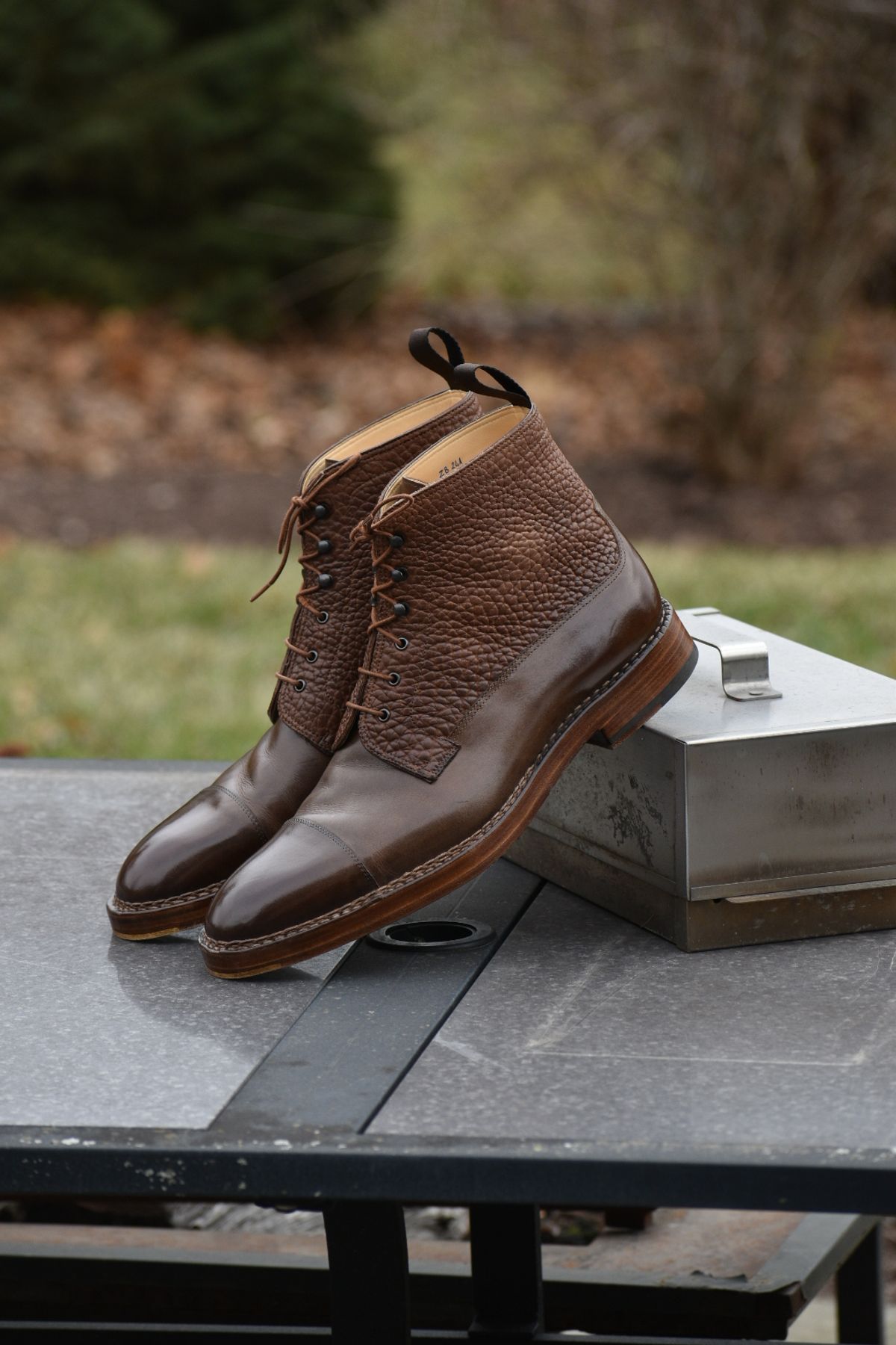 Photo by wishoeguy on December 2, 2022 of the Unlisted Maker Unlisted Model in Tochigi Oil Vachetta #2 Medium Brown.