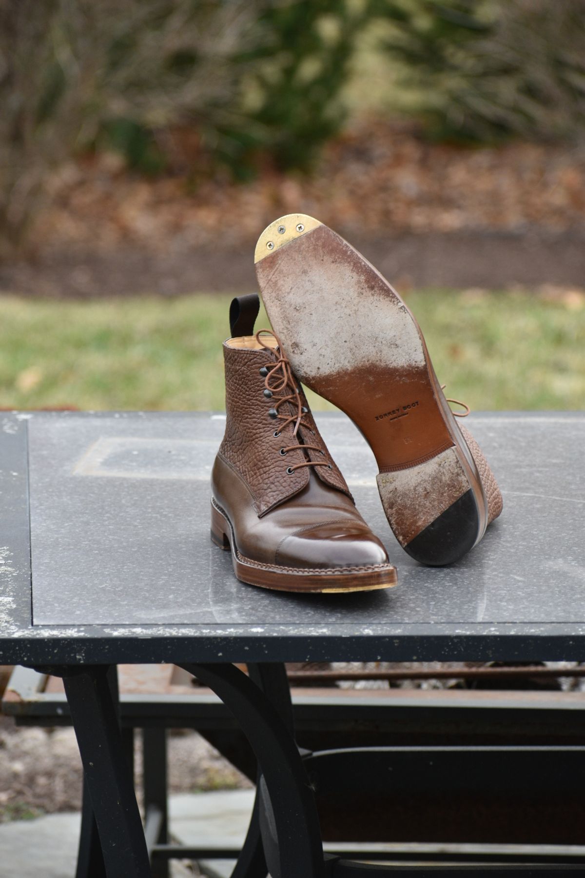 Photo by wishoeguy on December 6, 2022 of the Unlisted Maker Unlisted Model in Tochigi Oil Vachetta #2 Medium Brown.