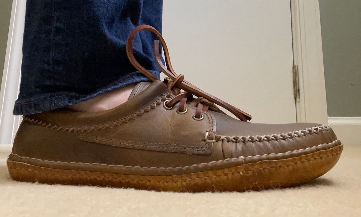 Photo by JP_18 on March 10, 2022 of the Quoddy Blucher in Horween Olive Chromexcel.