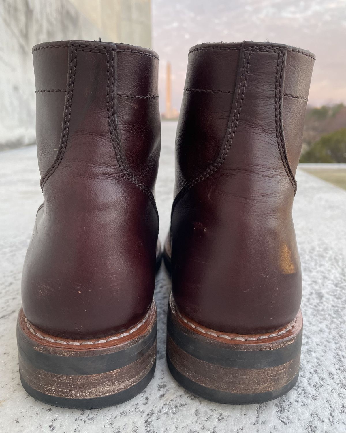 Photo by JP_18 on March 6, 2022 of the Thursday Captain in Horween Brown Chromexcel.