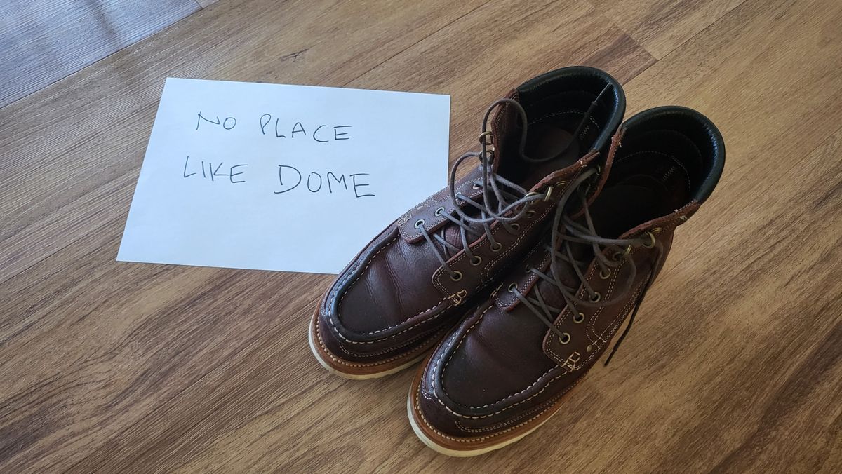 Photo by ajsoo on November 5, 2022 of the Grant Stone Field Boot in C.F. Stead Dark Burgundy Classic Kudu.