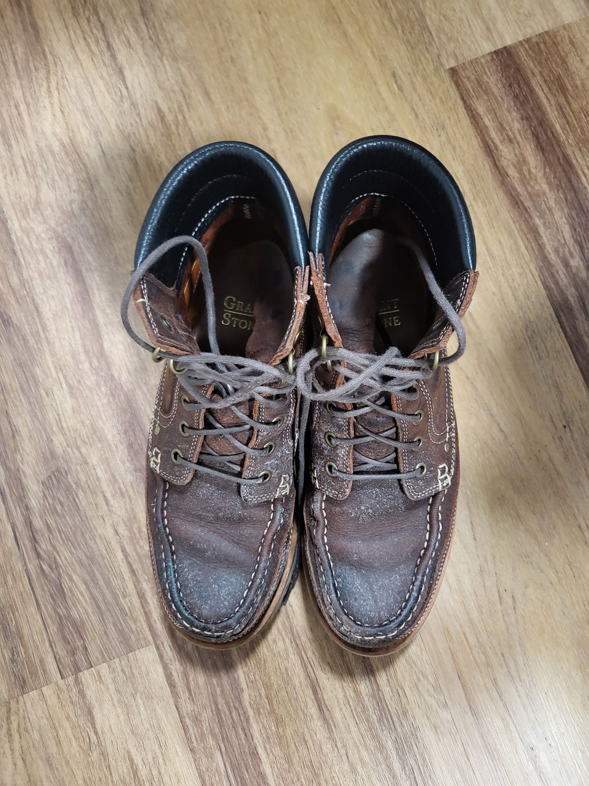 Photo by ajsoo on January 5, 2023 of the Grant Stone Field Boot in C.F. Stead Dark Burgundy Classic Kudu.