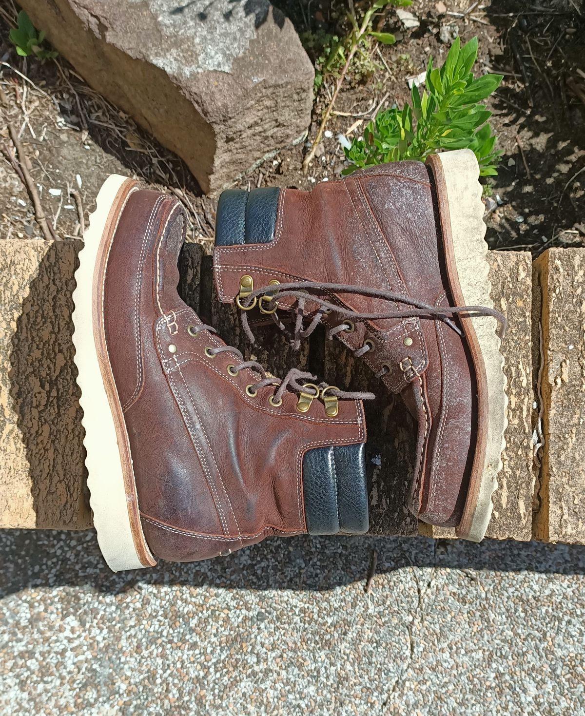 Photo by ajsoo on February 4, 2023 of the Grant Stone Field Boot in C.F. Stead Dark Burgundy Classic Kudu.