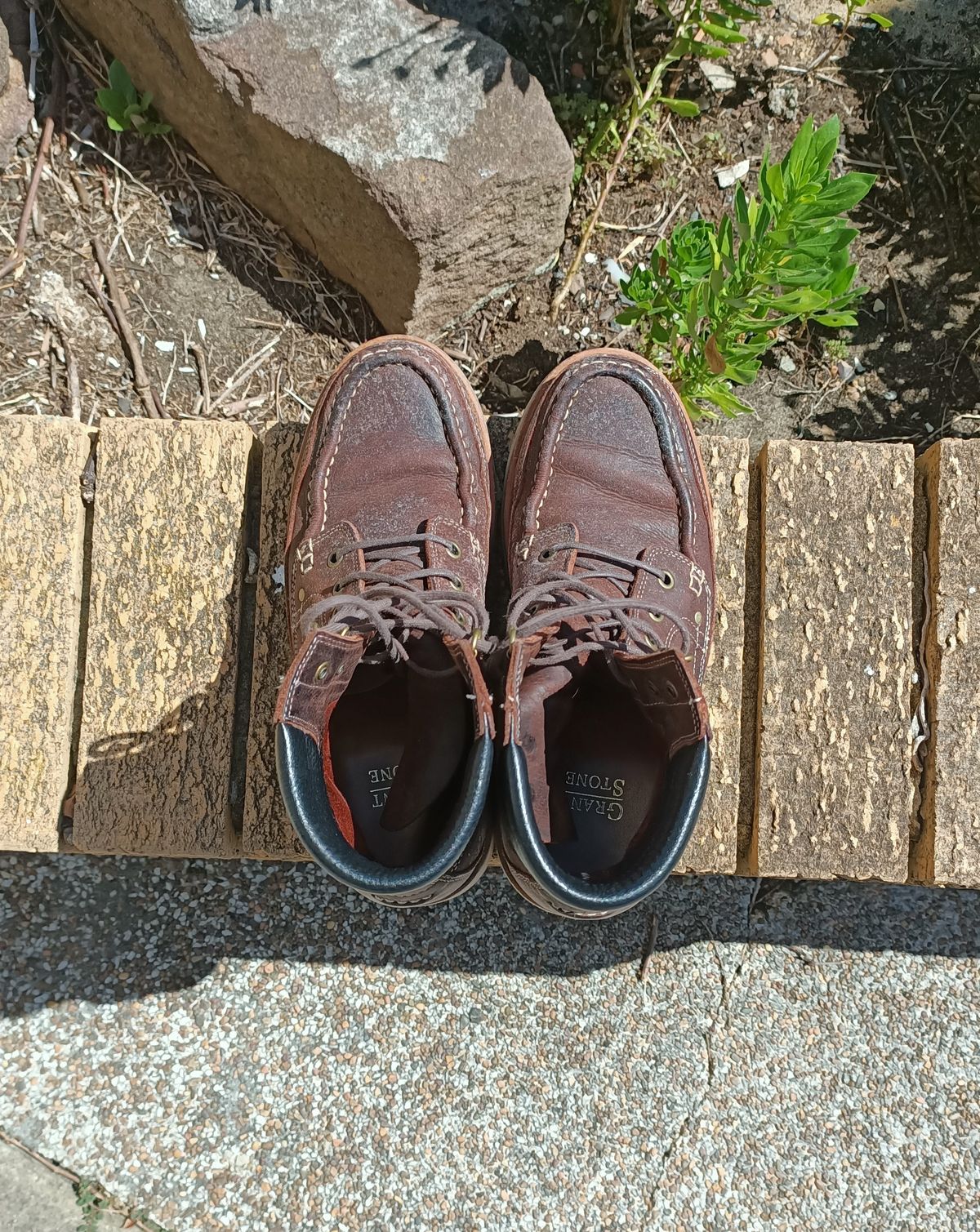 Photo by ajsoo on February 4, 2023 of the Grant Stone Field Boot in C.F. Stead Dark Burgundy Classic Kudu.