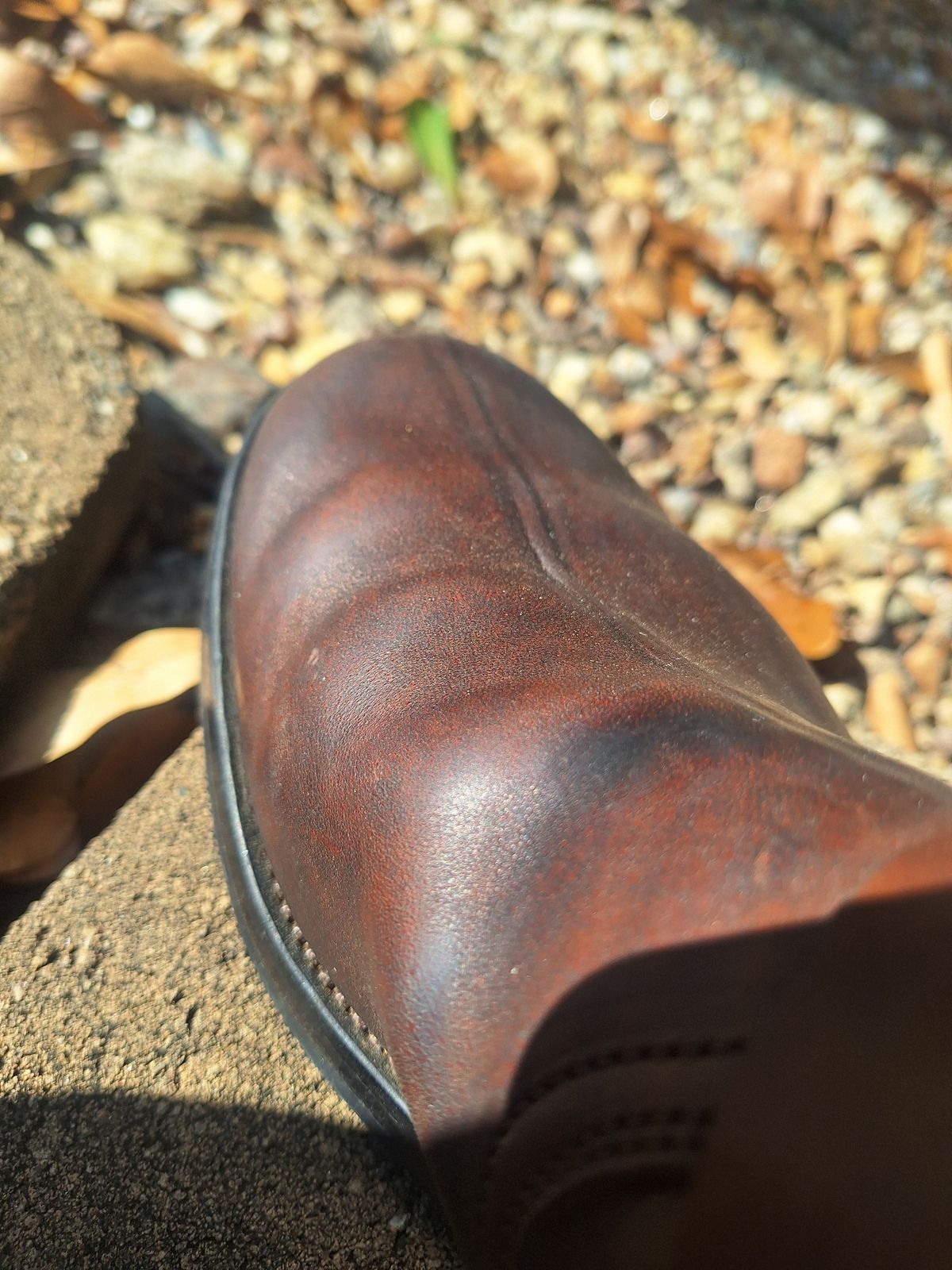 Photo by PatinaTherapist on November 2, 2025 of the Crux Deluxe Engineer in Guidi Dirty Horsebutt.