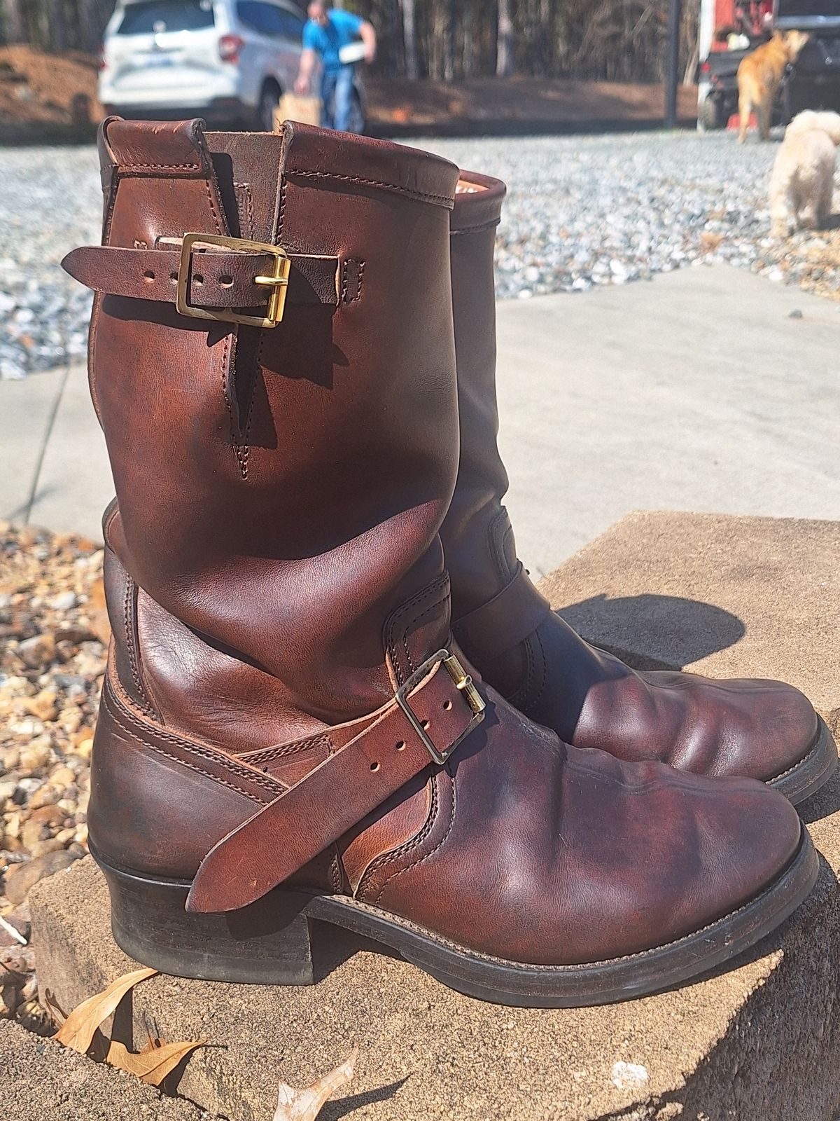 Photo by PatinaTherapist on March 1, 2026 of the Crux Deluxe Engineer in Guidi Dirty Horsebutt.