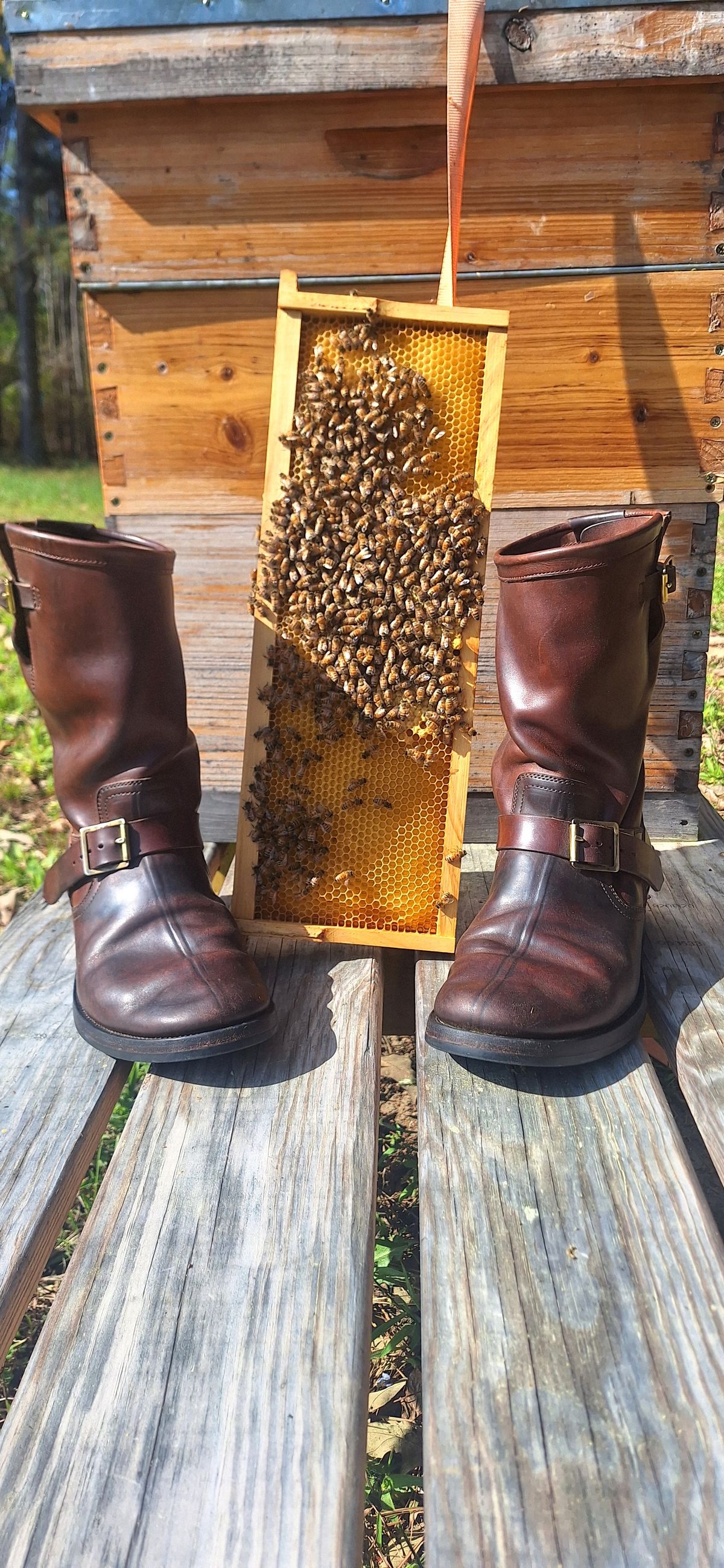 Photo by PatinaTherapist on March 30, 2026 of the Crux Deluxe Engineer in Guidi Dirty Horsebutt.