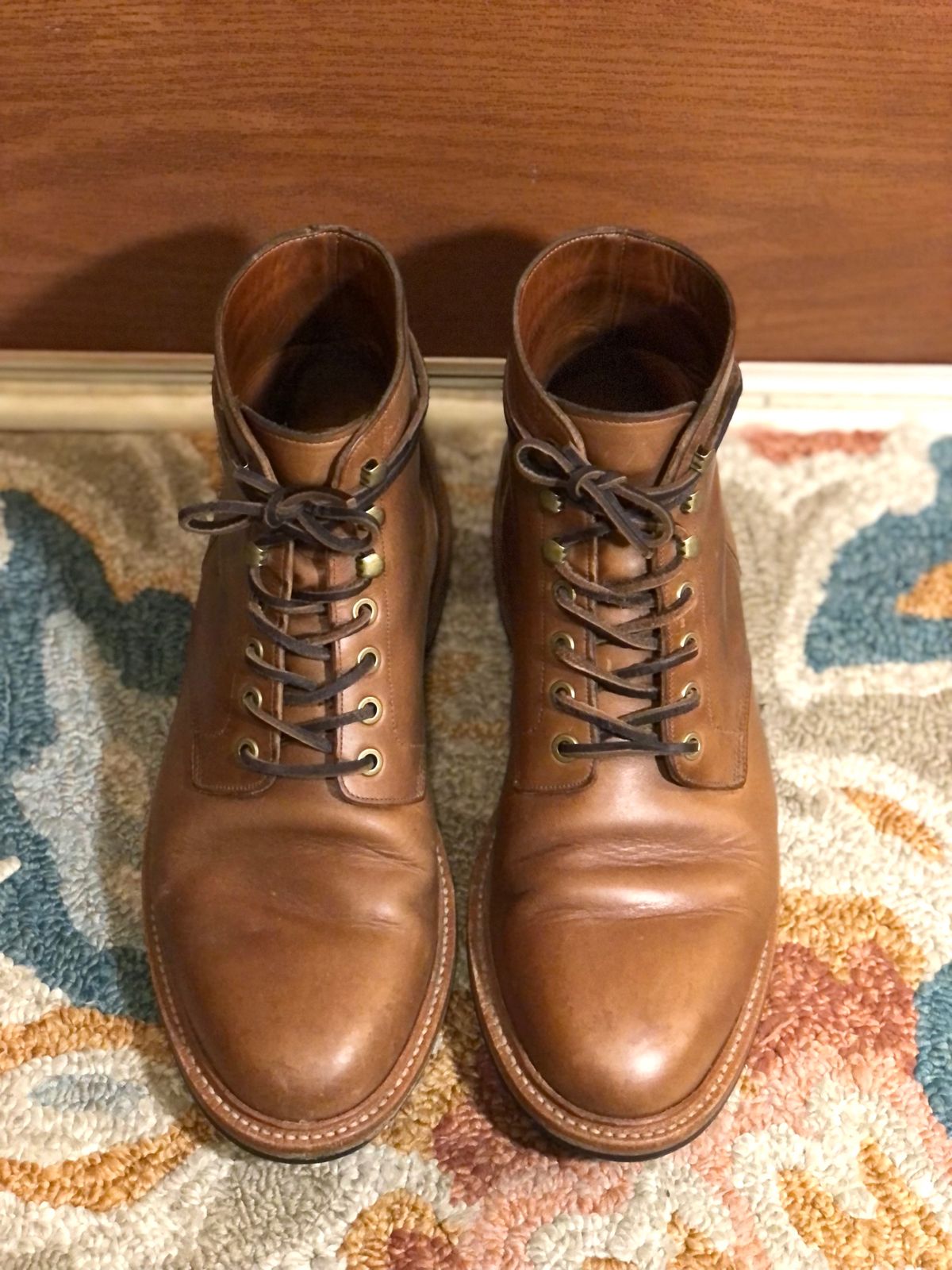 Photo by IndyBen on January 6, 2024 of the Grant Stone Diesel Boot in Horween Dune Chromexcel.