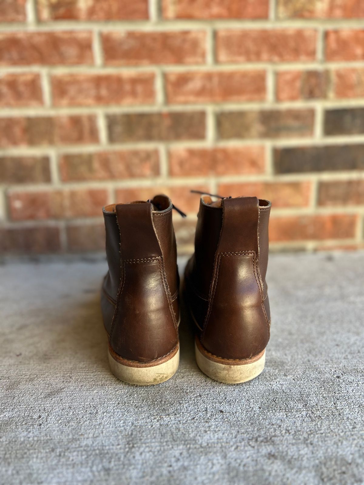 Photo by IndyBen on November 2, 2024 of the Rancourt & Co. Harrison Boot Redux in Horween Carolina Brown Chromexcel.