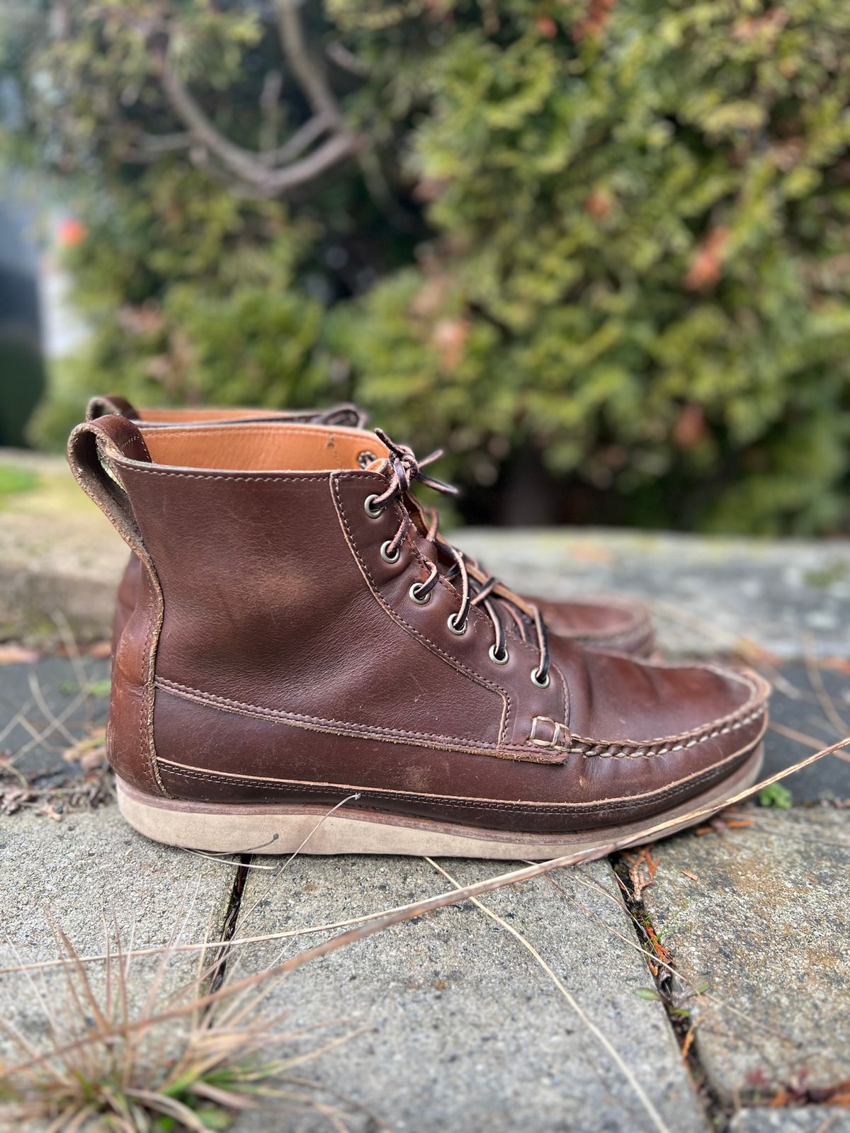 Photo by IndyBen on February 5, 2025 of the Rancourt & Co. Harrison Boot Redux in Horween Carolina Brown Chromexcel.