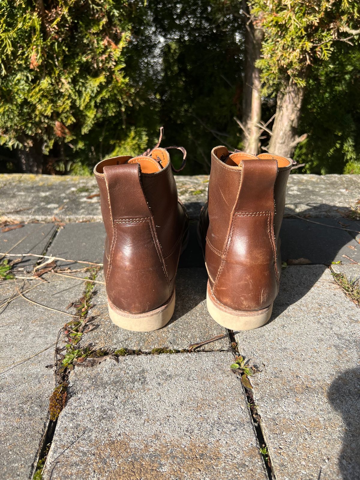 Photo by IndyBen on March 4, 2025 of the Rancourt & Co. Harrison Boot Redux in Horween Carolina Brown Chromexcel.