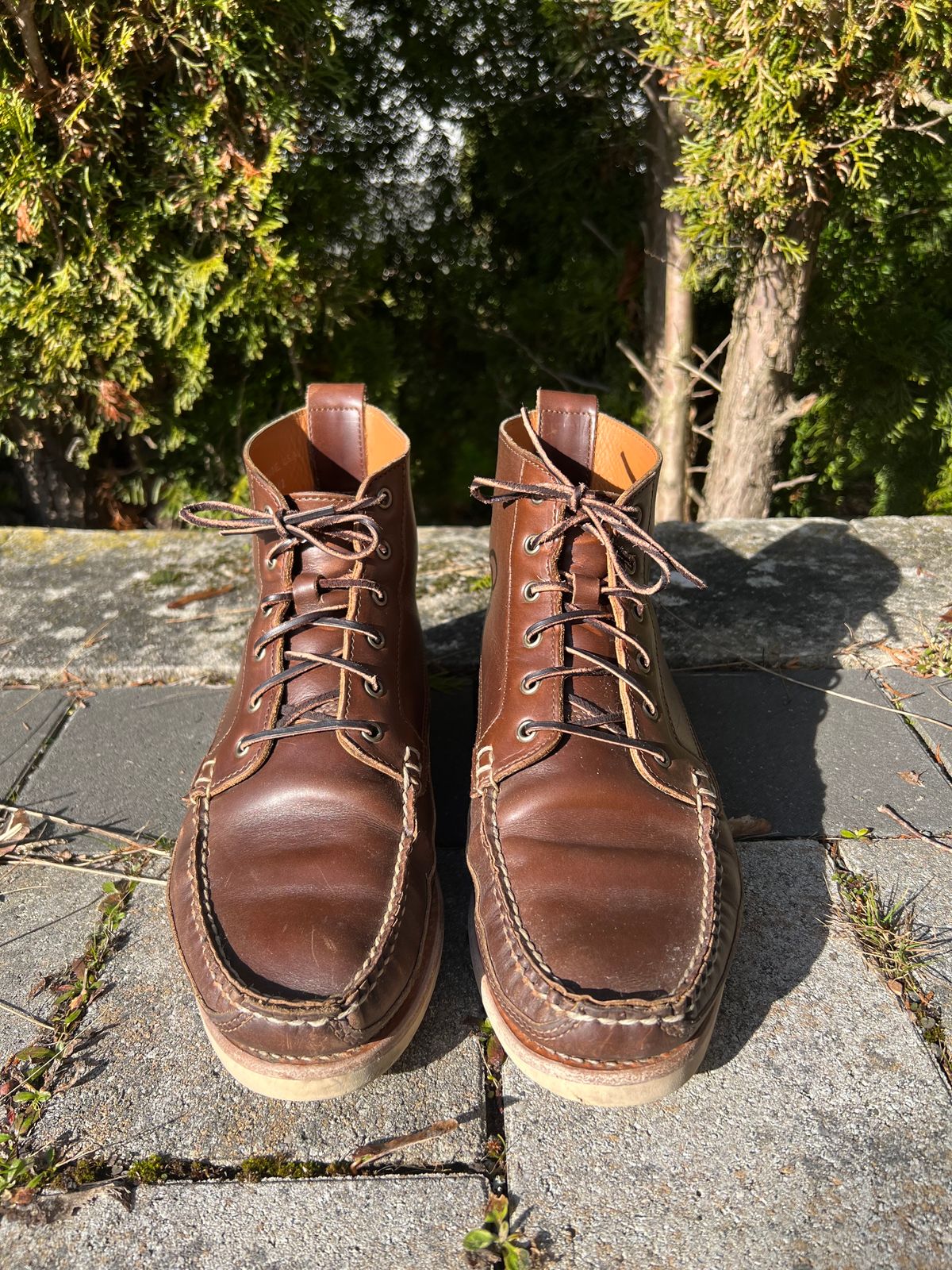 Photo by IndyBen on March 4, 2025 of the Rancourt & Co. Harrison Boot Redux in Horween Carolina Brown Chromexcel.