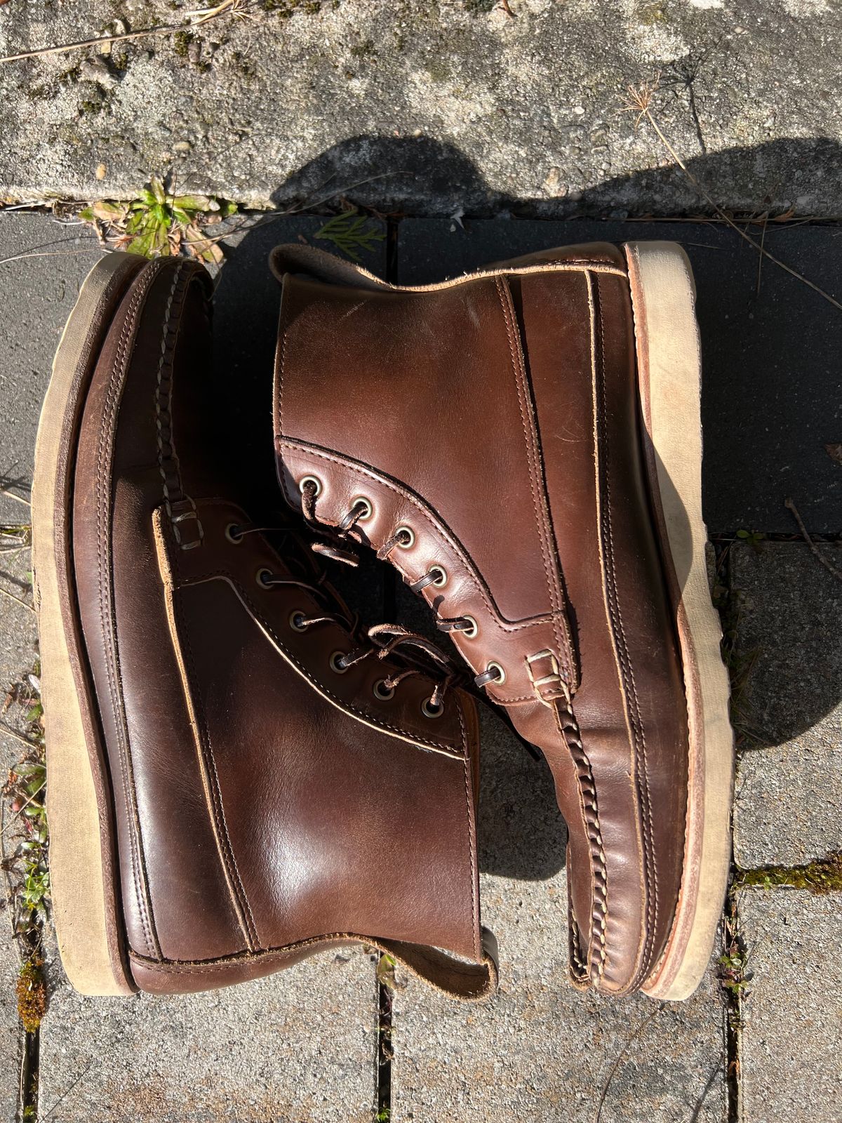 Photo by IndyBen on March 4, 2025 of the Rancourt & Co. Harrison Boot Redux in Horween Carolina Brown Chromexcel.