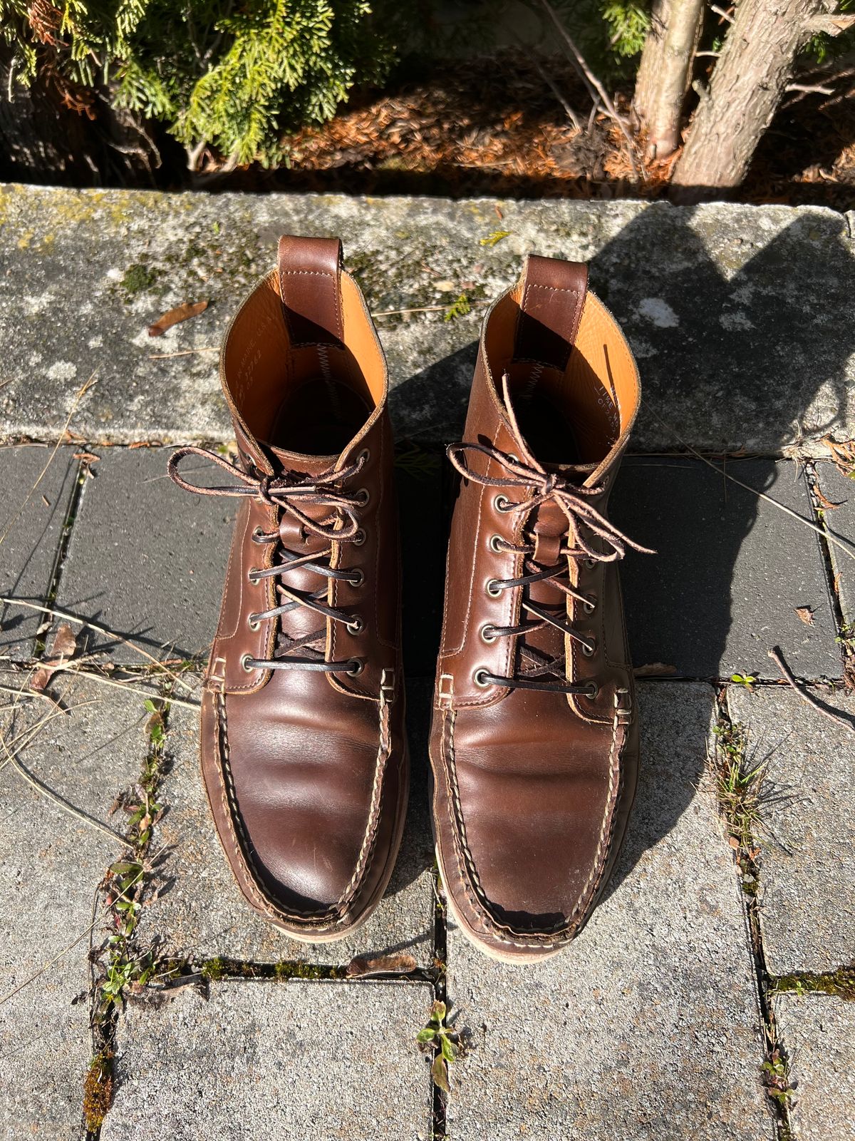 Photo by IndyBen on March 4, 2025 of the Rancourt & Co. Harrison Boot Redux in Horween Carolina Brown Chromexcel.