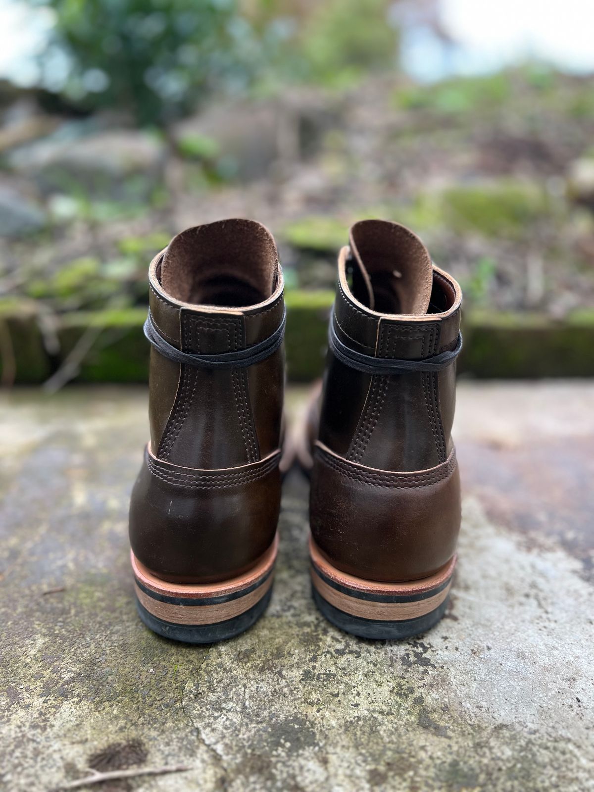 Photo by IndyBen on October 5, 2025 of the White's 350 Cruiser in Horween Brown Shell Cordovan.
