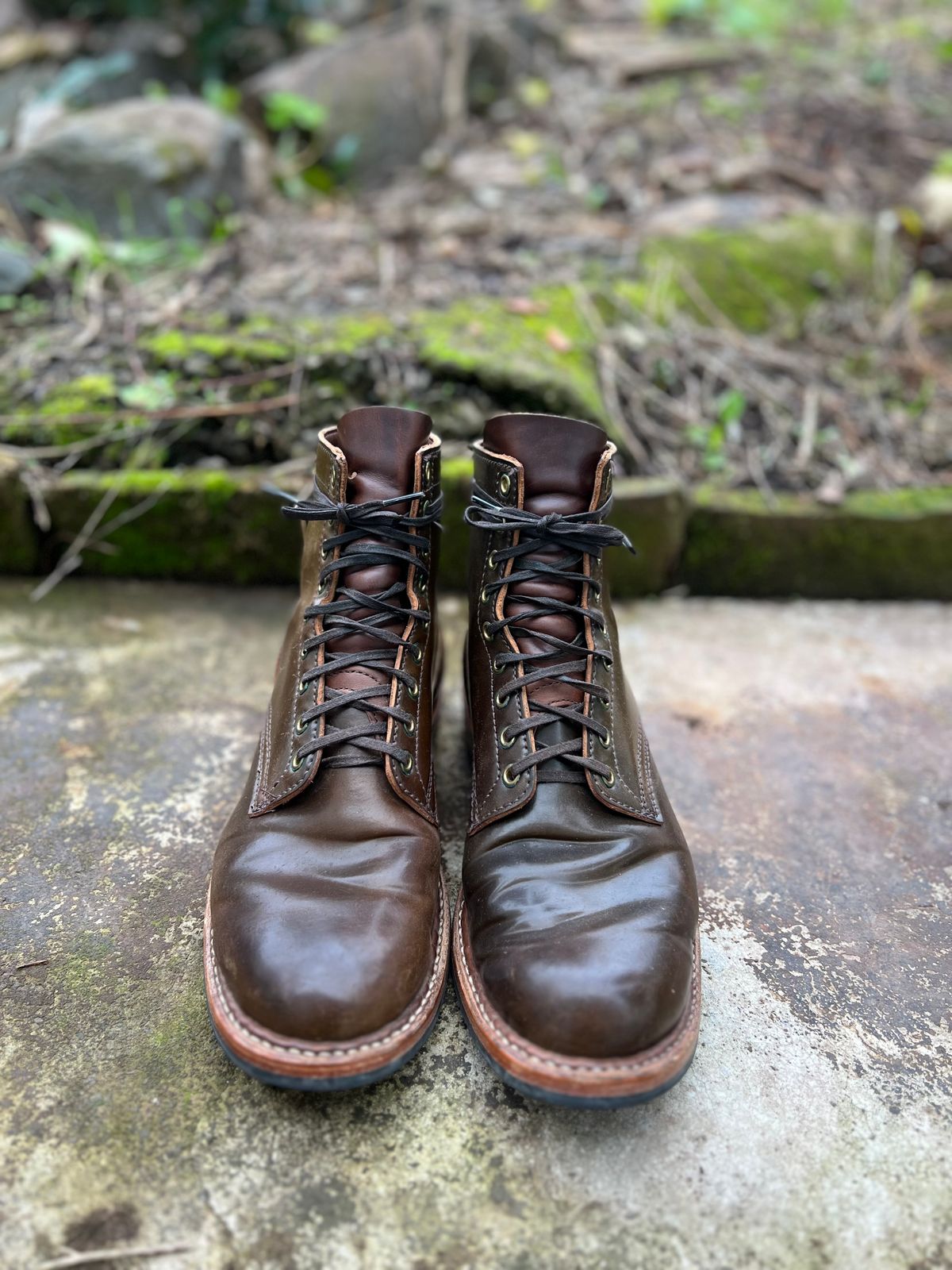 Photo by IndyBen on October 5, 2025 of the White's 350 Cruiser in Horween Brown Shell Cordovan.