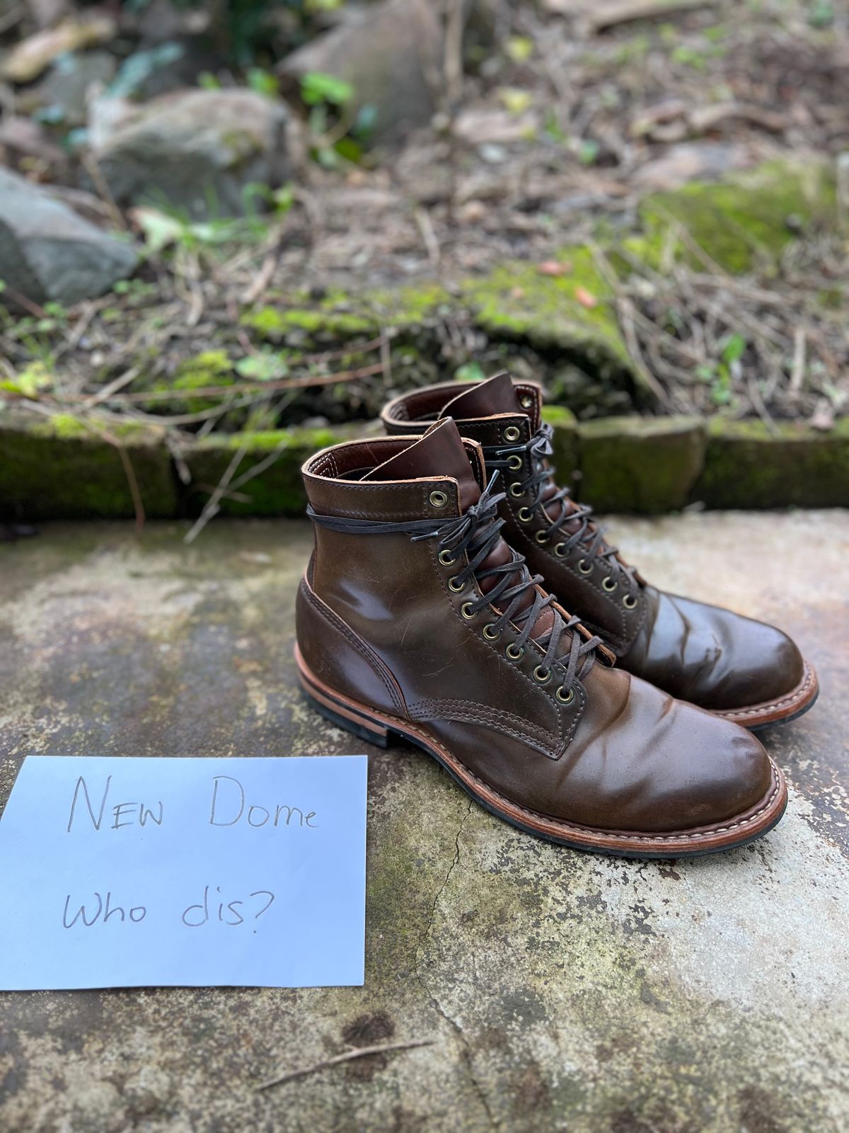 Photo by IndyBen on October 5, 2025 of the White's 350 Cruiser in Horween Brown Shell Cordovan.