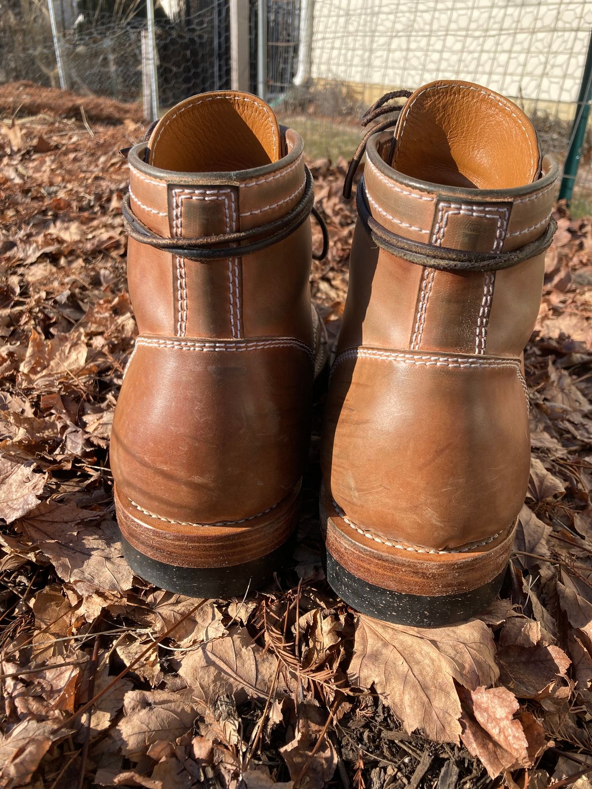 Photo by IndyBen on February 4, 2023 of the Santalum Milestone Service Boot in Conceria Cloe Crust Shell Cordovan.