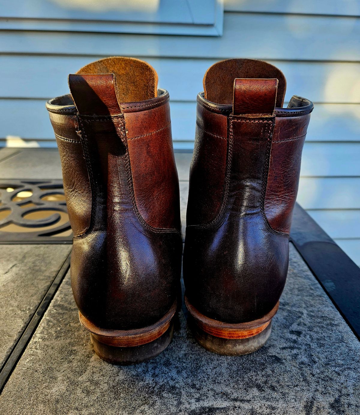 Photo by hosekileather on January 1, 2024 of the Tahura Captoelari Plain Toe in Badalassi Carlo Dark Brown Nemesis.