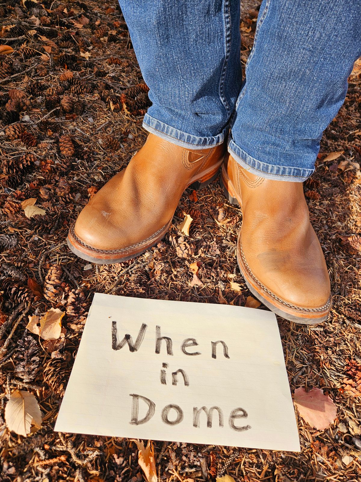 Photo by hosekileather on November 1, 2024 of the Wesco Mister Lou in Horween Natural Chromexcel.