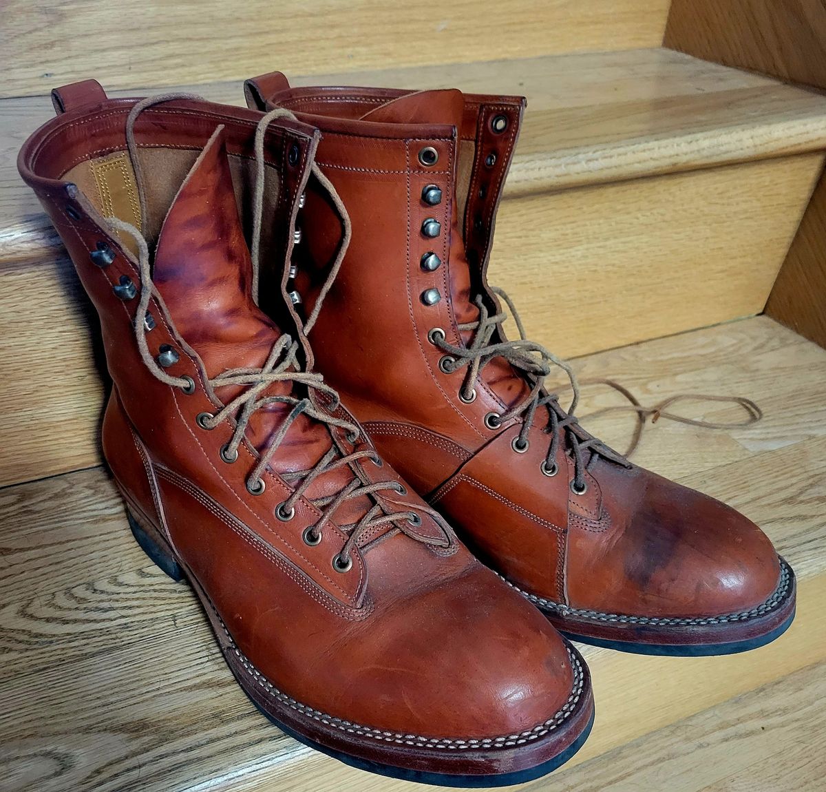 Photo by hosekileather on October 17, 2022 of the Jakkrabbits Ivories Boot in Badalassi Carlo Olmo Pueblo.