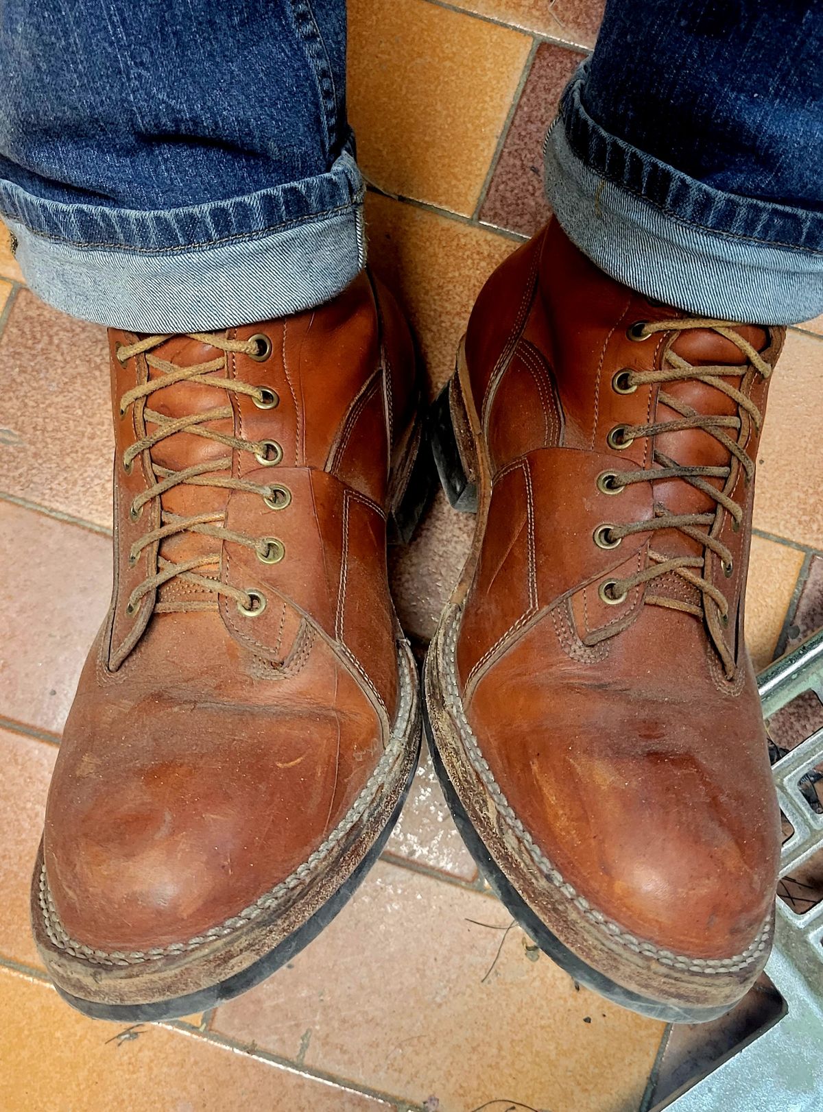 Photo by hosekileather on December 16, 2022 of the Jakkrabbits Ivories Boot in Badalassi Carlo Olmo Pueblo.