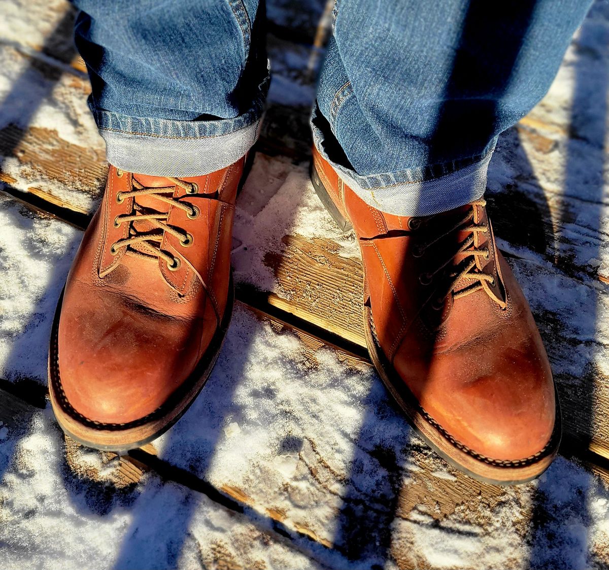 Photo by hosekileather on January 1, 2023 of the Jakkrabbits Ivories Boot in Badalassi Carlo Olmo Pueblo.