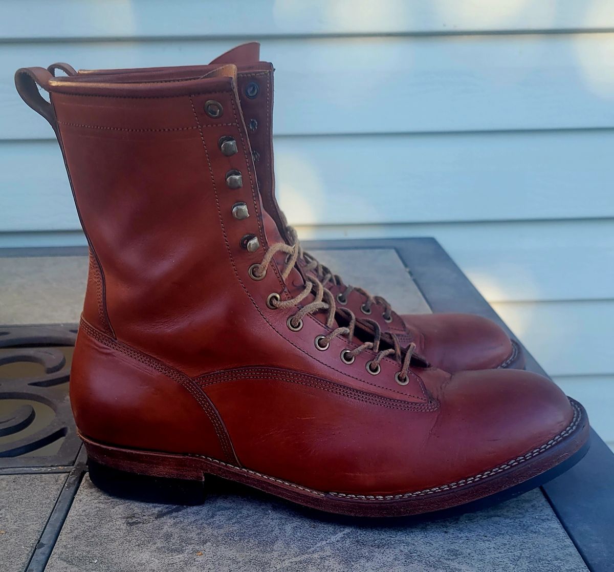 Photo by hosekileather on January 1, 2023 of the Jakkrabbits Ivories Boot in Badalassi Carlo Olmo Pueblo.