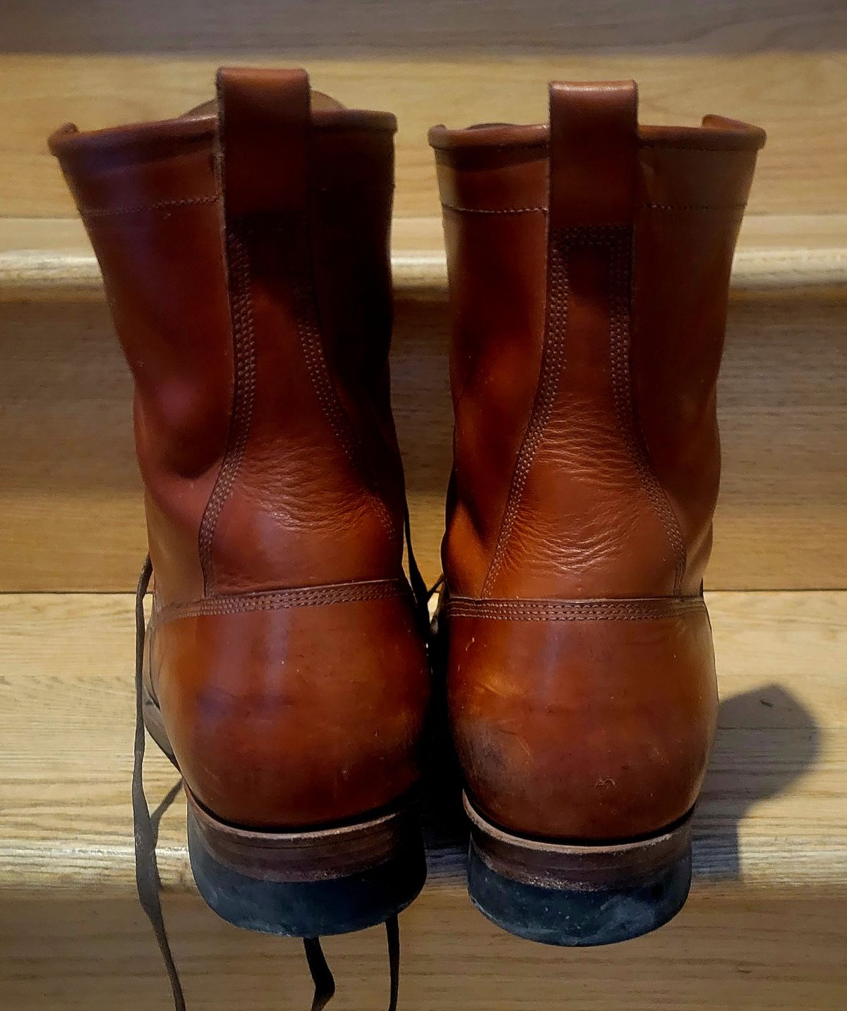 Photo by hosekileather on February 1, 2023 of the Jakkrabbits Ivories Boot in Badalassi Carlo Olmo Pueblo.
