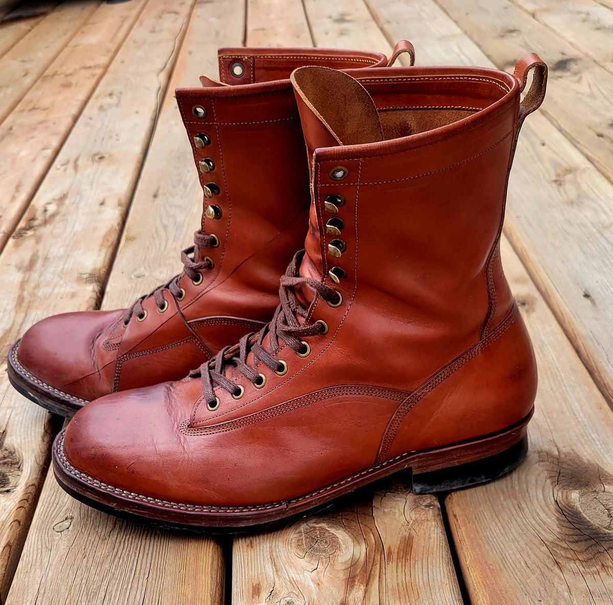 Photo by hosekileather on April 2, 2023 of the Jakkrabbits Ivories Boot in Badalassi Carlo Olmo Pueblo.