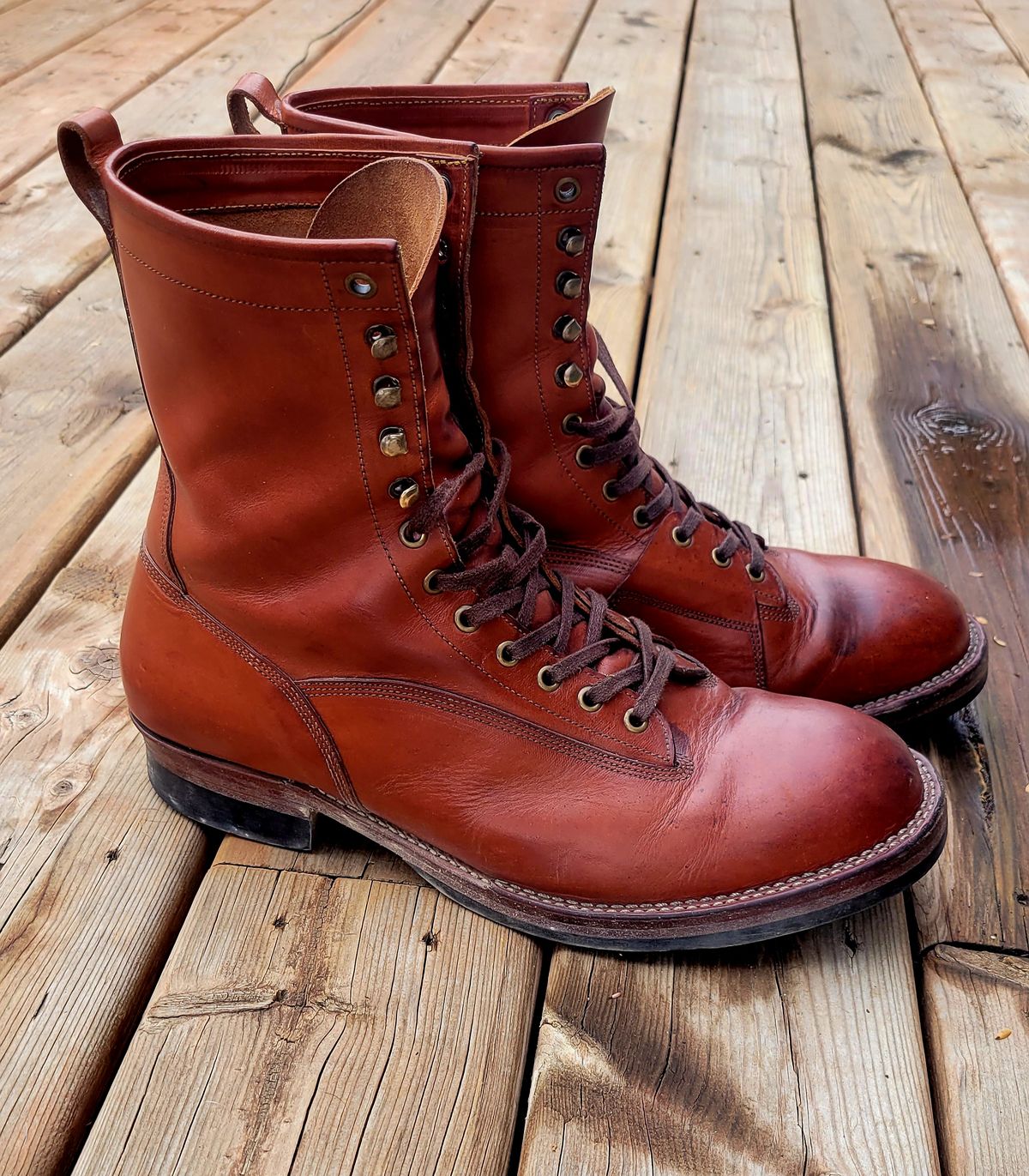 Photo by hosekileather on April 2, 2023 of the Jakkrabbits Ivories Boot in Badalassi Carlo Olmo Pueblo.