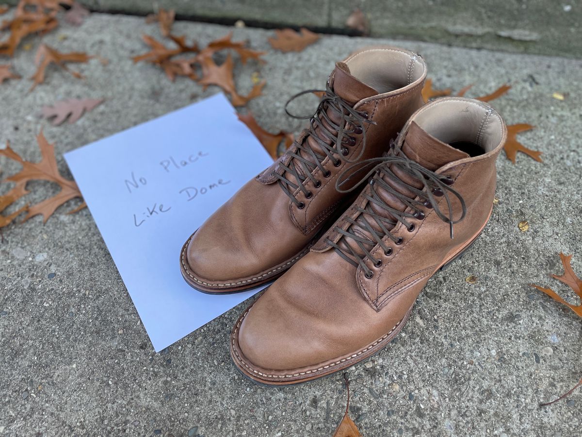 Photo by boottherapy on November 1, 2022 of the White's Stevens (Plain Toe) in Horween Natural Chromexcel.