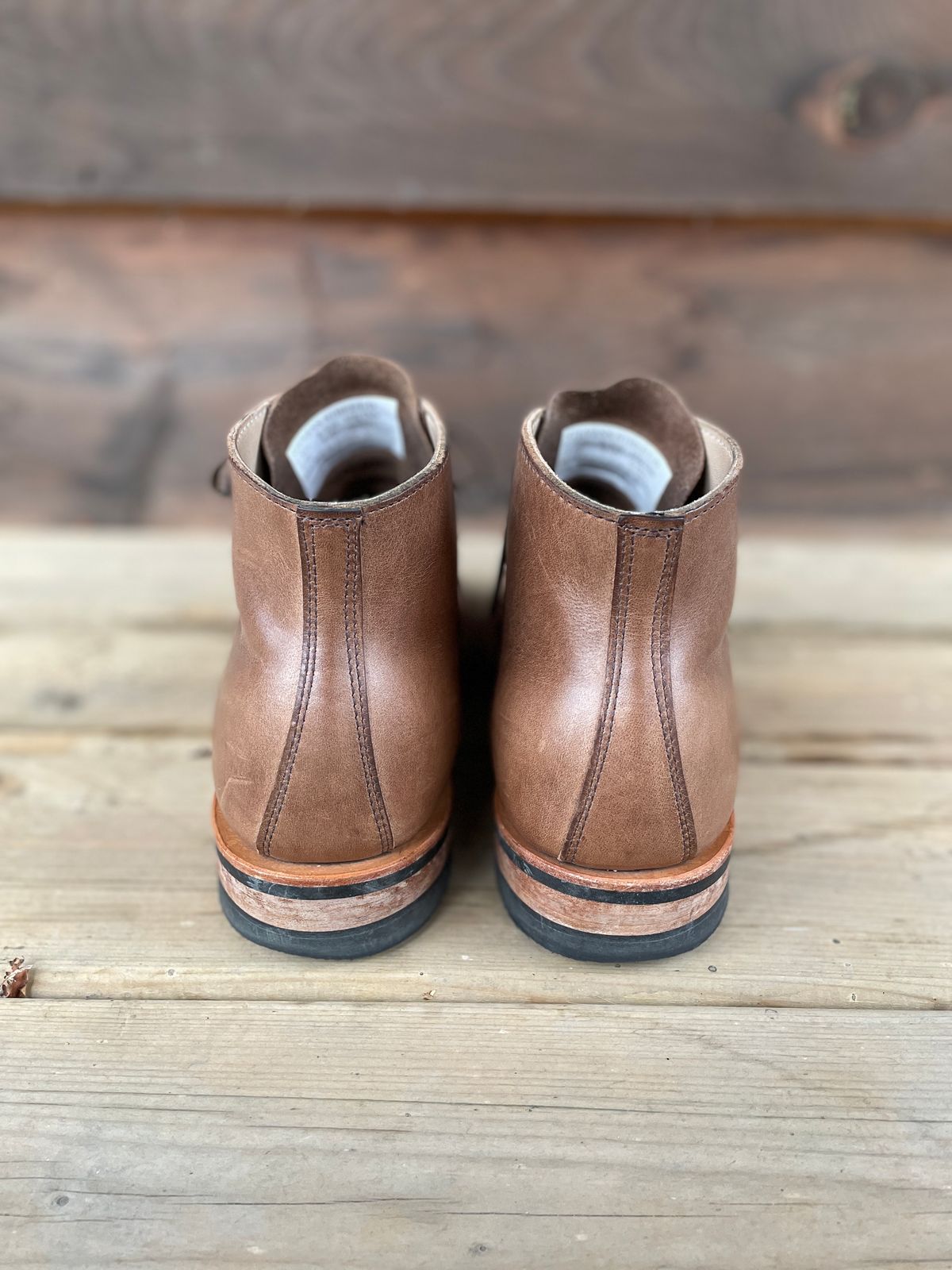 Photo by boottherapy on December 5, 2022 of the White's Stevens (Plain Toe) in Horween Natural Chromexcel.