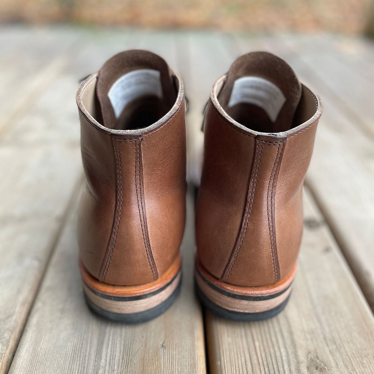 Photo by boottherapy on January 4, 2023 of the White's Stevens (Plain Toe) in Horween Natural Chromexcel.