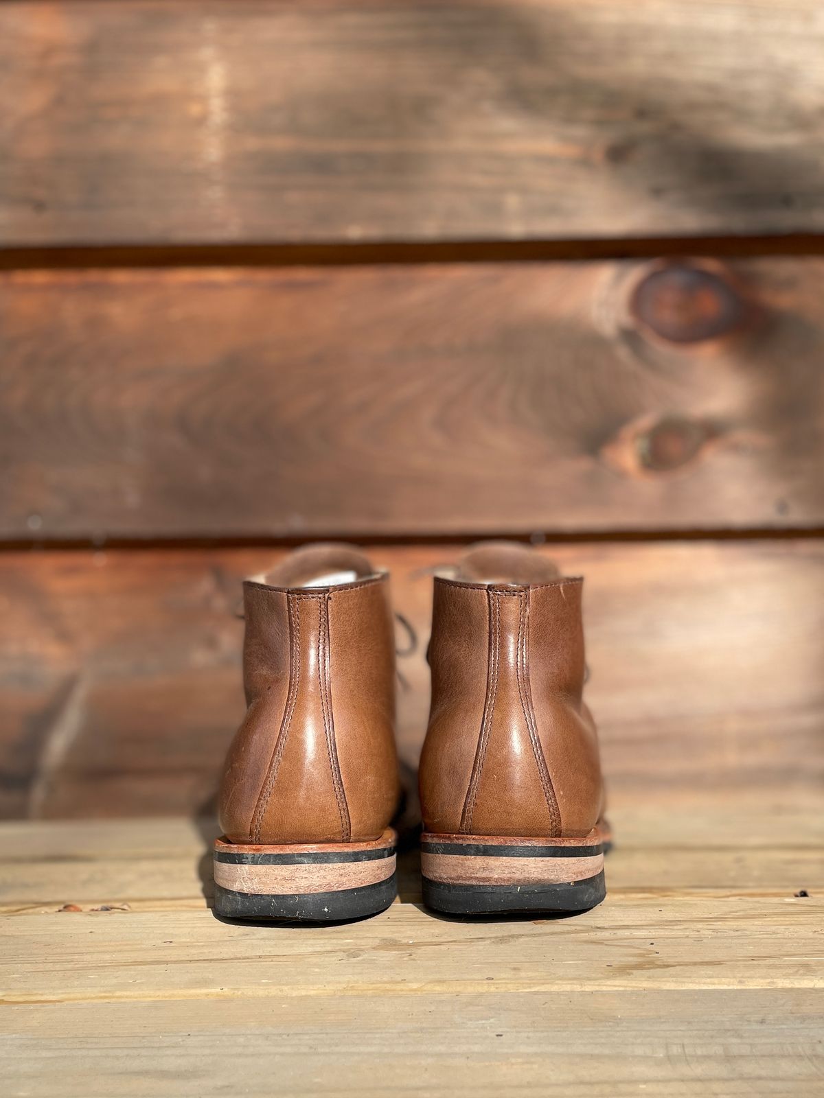 Photo by boottherapy on February 5, 2023 of the White's Stevens (Plain Toe) in Horween Natural Chromexcel.