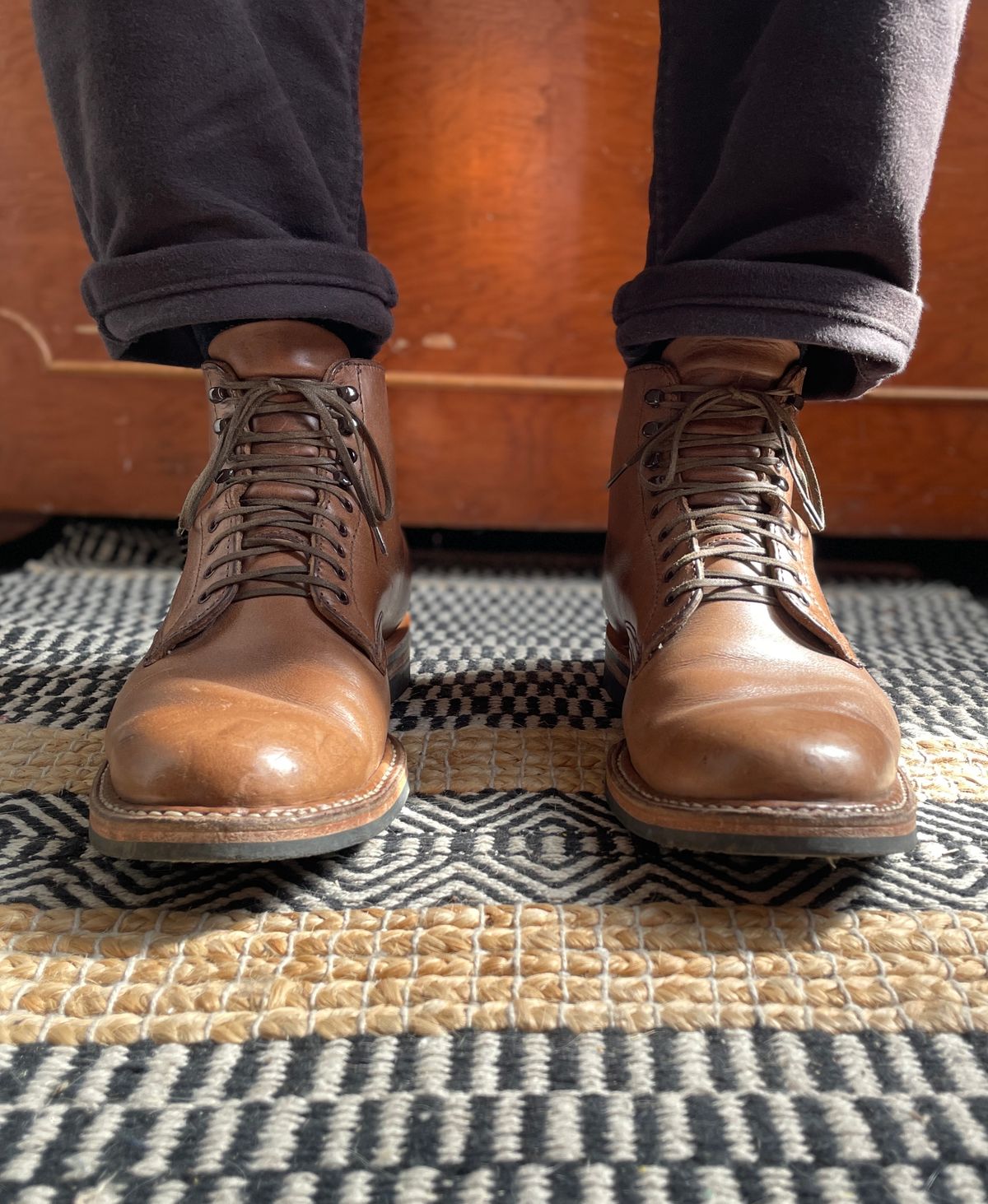 Photo by boottherapy on March 5, 2023 of the White's Stevens (Plain Toe) in Horween Natural Chromexcel.