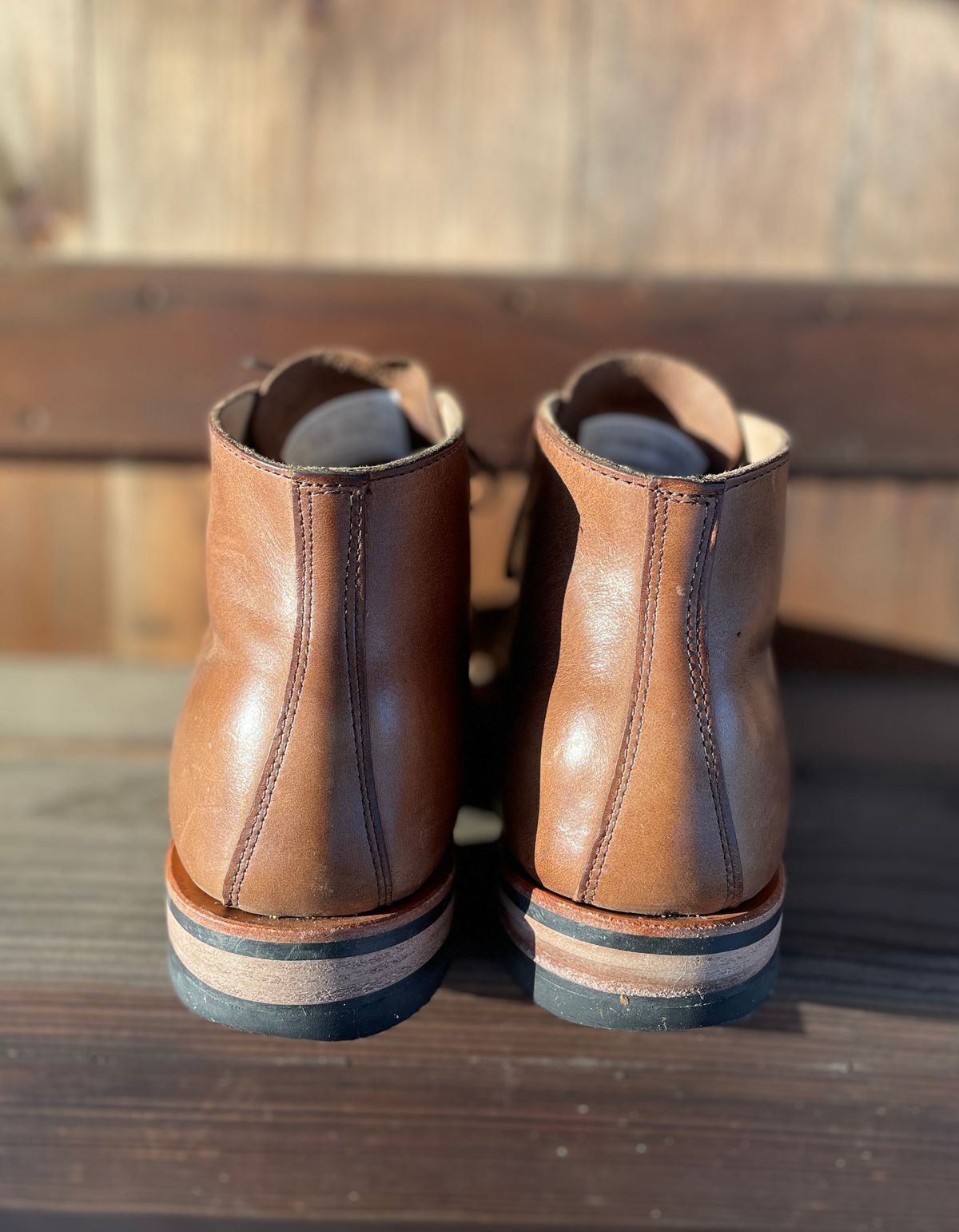 Photo by boottherapy on March 5, 2023 of the White's Stevens (Plain Toe) in Horween Natural Chromexcel.