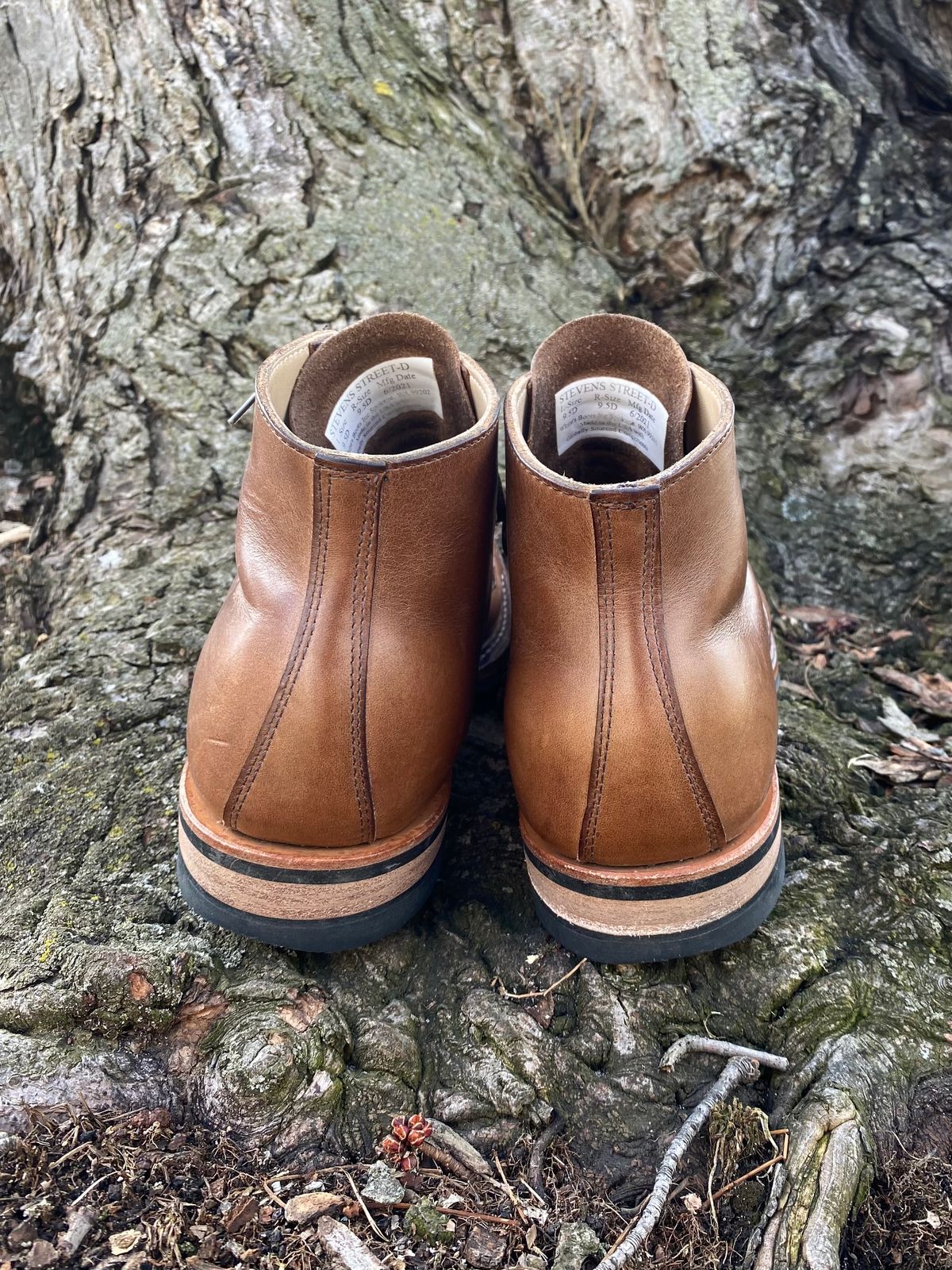 Photo by boottherapy on April 1, 2023 of the White's Stevens (Plain Toe) in Horween Natural Chromexcel.