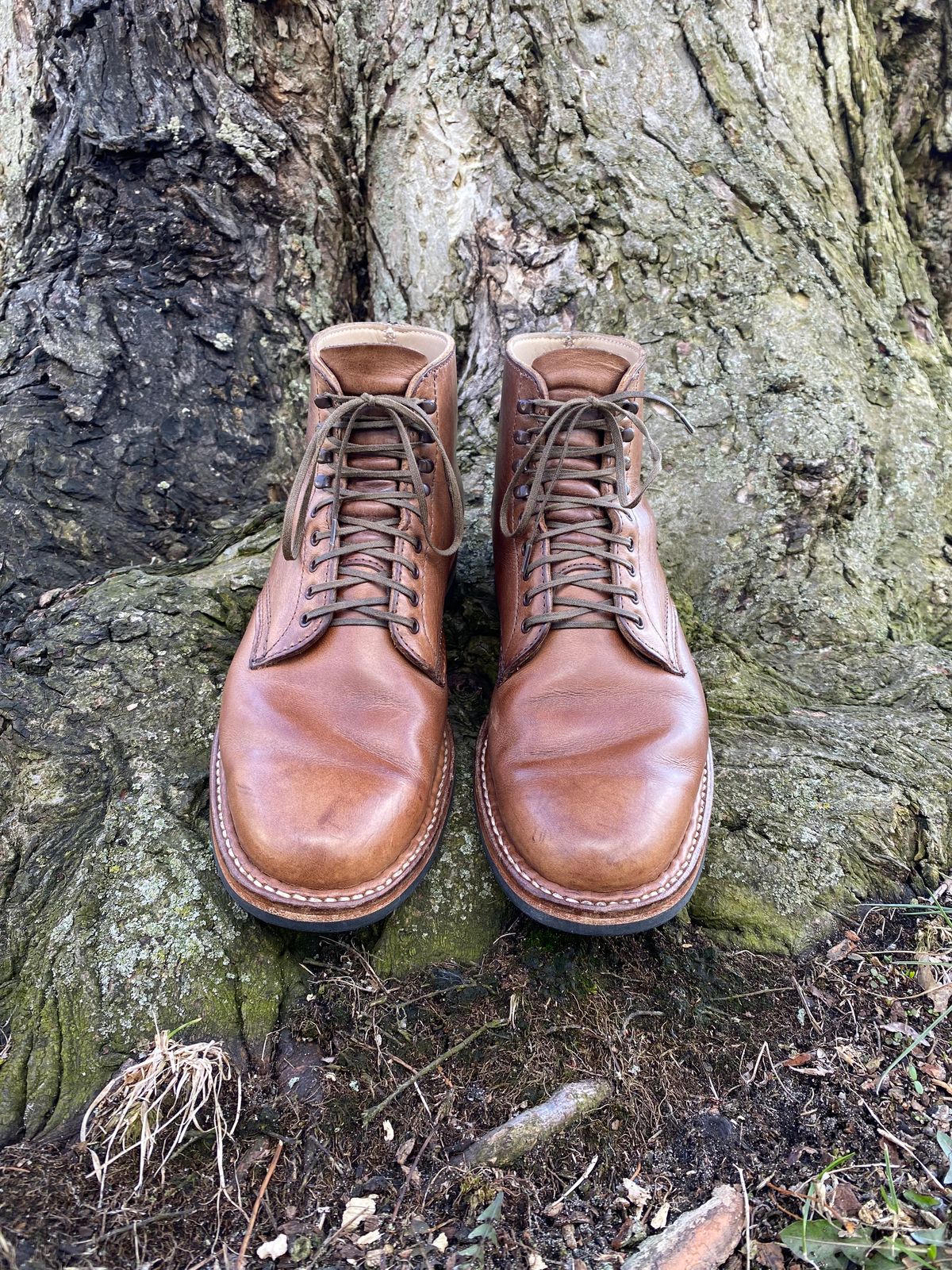 Photo by boottherapy on April 1, 2023 of the White's Stevens (Plain Toe) in Horween Natural Chromexcel.