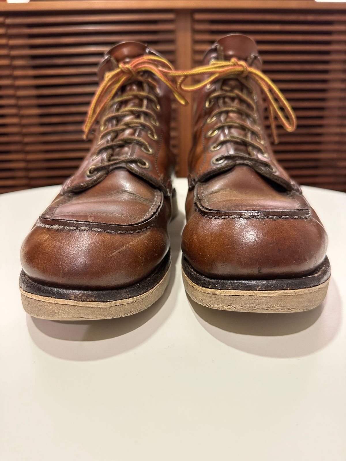 Photo by bankrobber on July 27, 2023 of the Red Wing 8-Inch Classic Moc in Unknown Material.