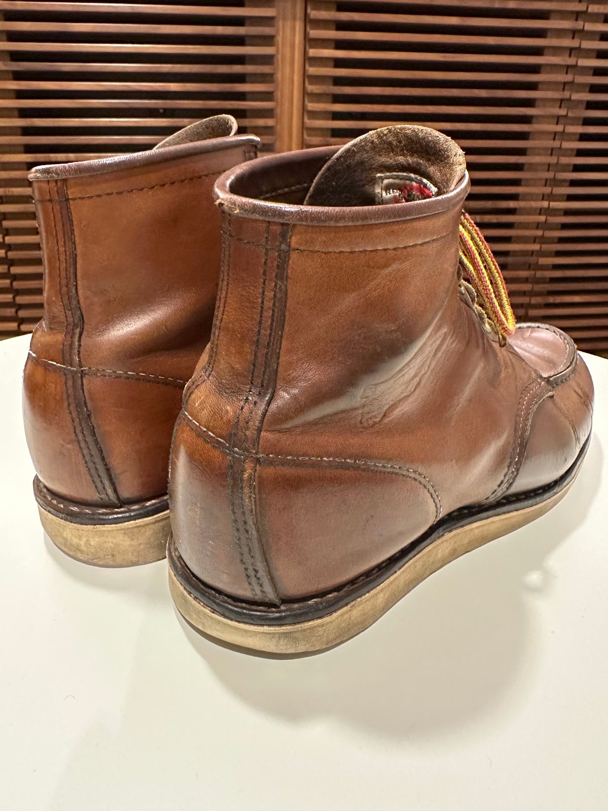 Photo by bankrobber on July 27, 2023 of the Red Wing 8-Inch Classic Moc in Unknown Material.