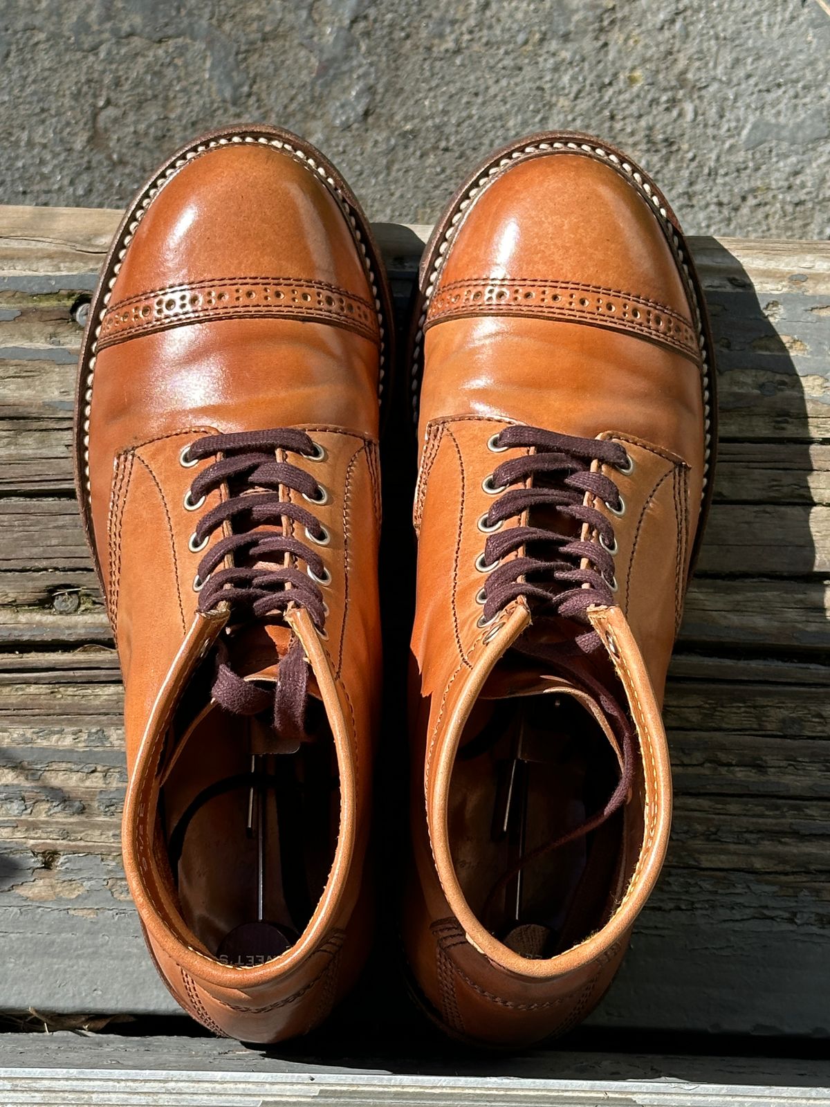 Photo by bankrobber on March 1, 2024 of the John Lofgren Combat Boots in Shinki Natural Shell Cordovan.