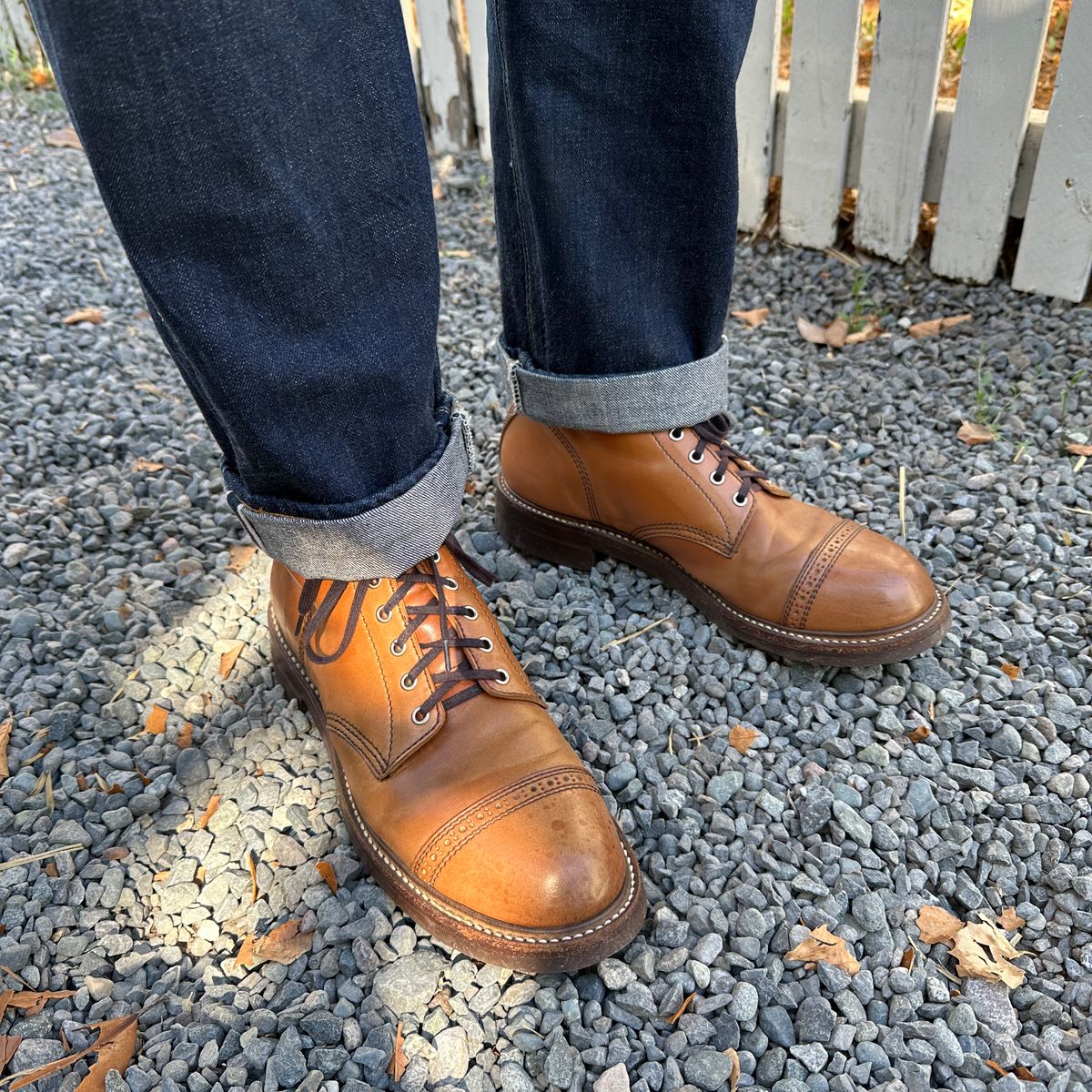 Photo by bankrobber on August 22, 2025 of the John Lofgren Combat Boots in Shinki Natural Shell Cordovan.