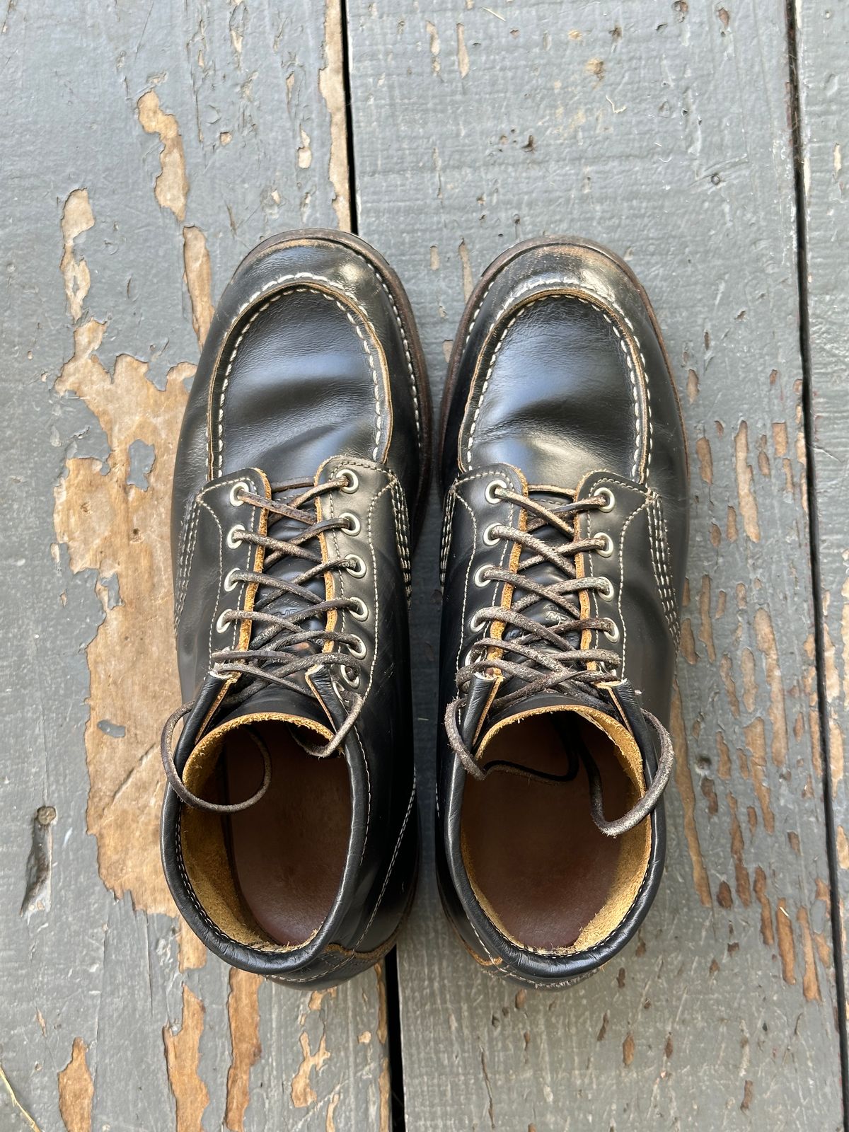 Photo by bankrobber on April 1, 2025 of the Red Wing 9874 in S.B. Foot Black Klondike.