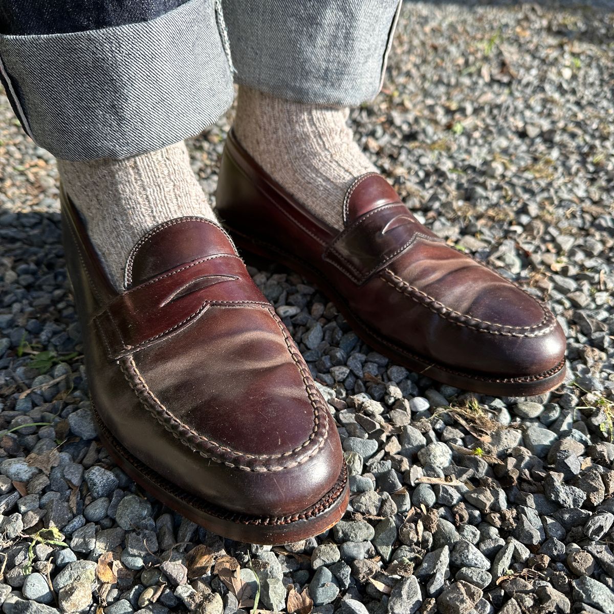 Photo by bankrobber on February 27, 2024 of the Alden 986 in Horween Color 8 Shell Cordovan.