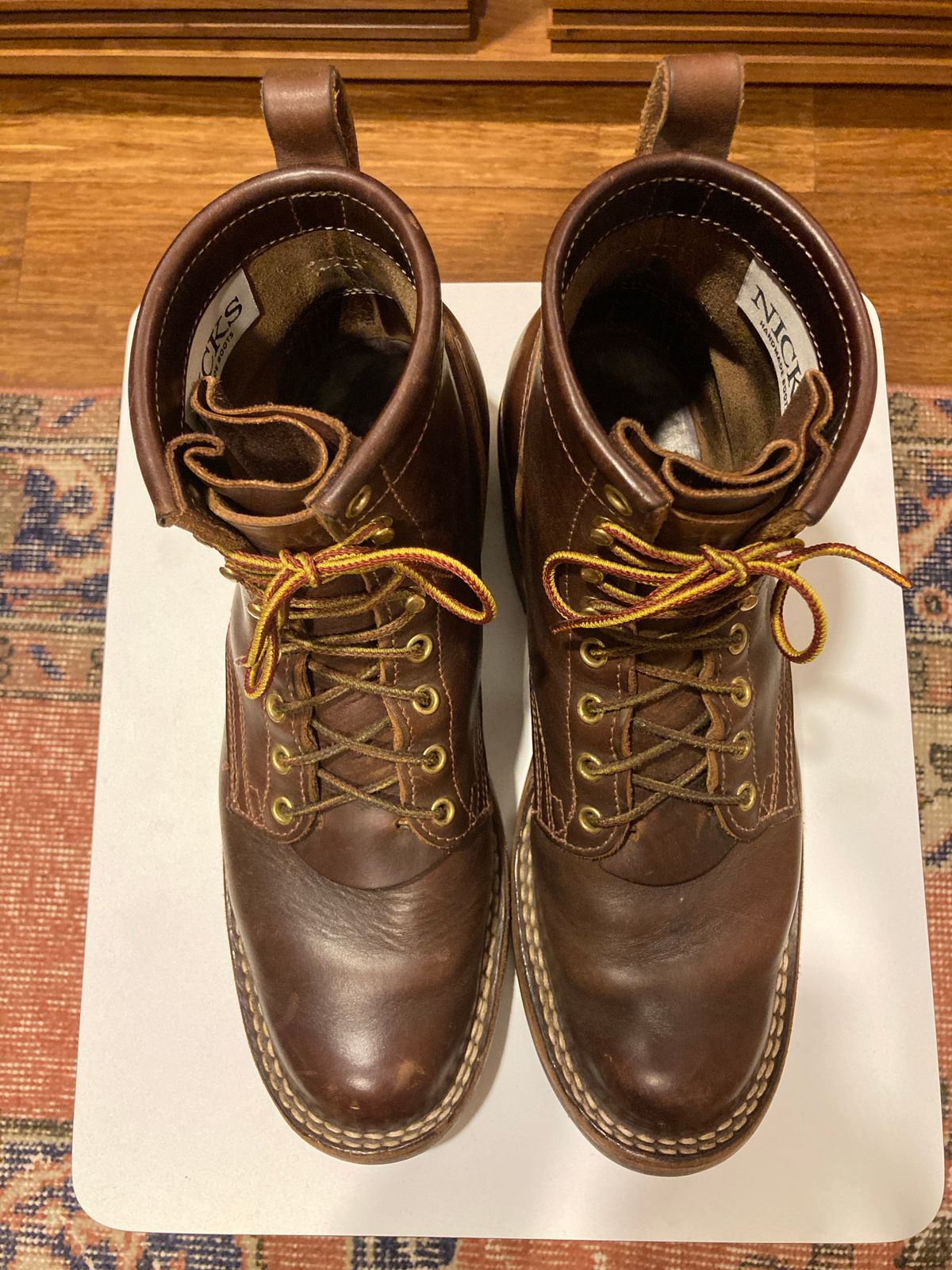 Photo by bankrobber on September 21, 2022 of the Nicks Robert in Horween Brown Chromexcel.