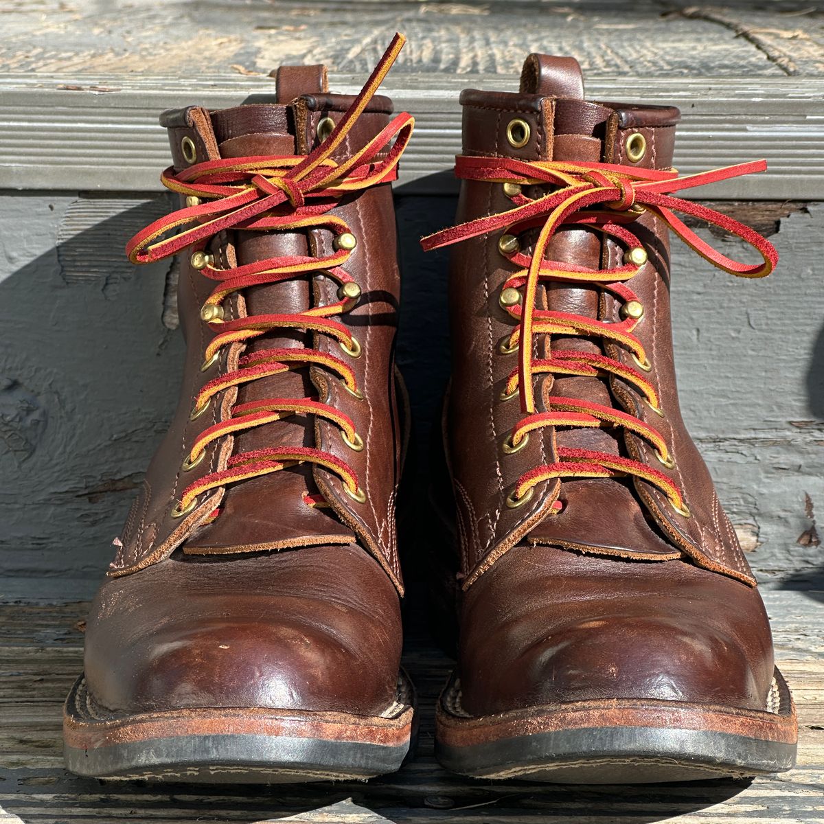 Photo by bankrobber on February 8, 2024 of the Nicks Robert in Horween Brown Chromexcel.