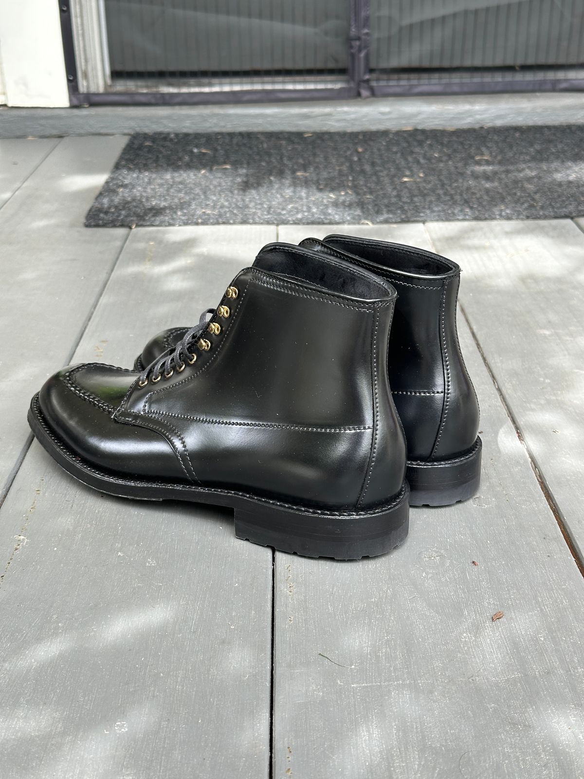 Photo by bankrobber on April 18, 2026 of the Alden Indy Boot in Horween Black Shell Cordovan.