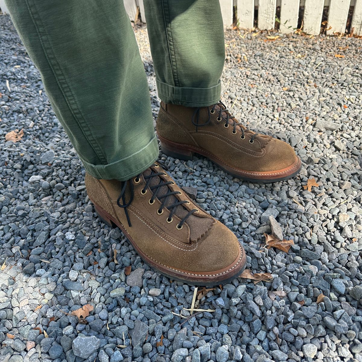 Photo by bankrobber on August 30, 2025 of the John Lofgren Donkey Puncher Boots in Horween Natural Chromexcel Roughout.