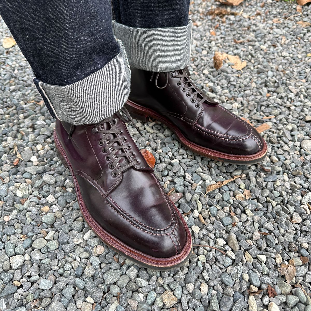 Photo by bankrobber on January 12, 2024 of the Alden Tanker Boot in Horween Color 8 Shell Cordovan.